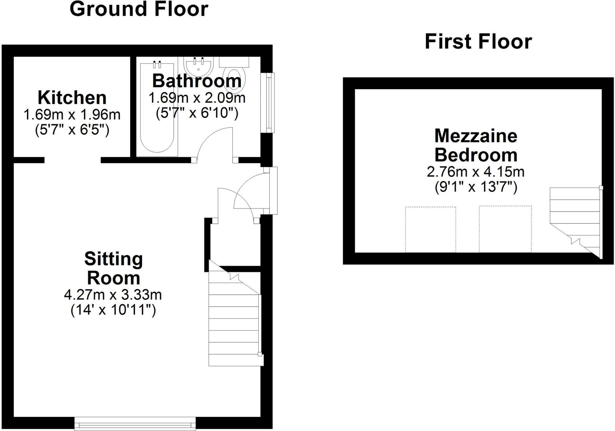 Floorplan of 1 bedroom Semi Detached Bungalow for sale, Marsham Close, Newcastle upon Tyne, Tyne and Wear, NE15