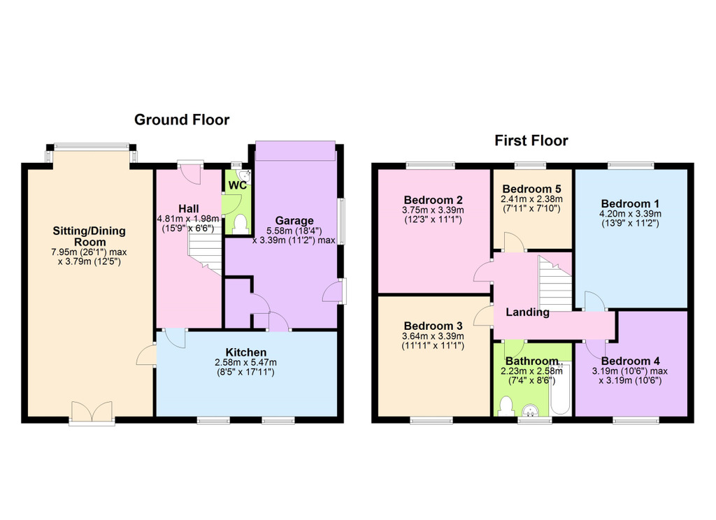 Floorplan of 5 bedroom Semi Detached House for sale, Ashdale Crescent, Newcastle Upon Tyne, NE5