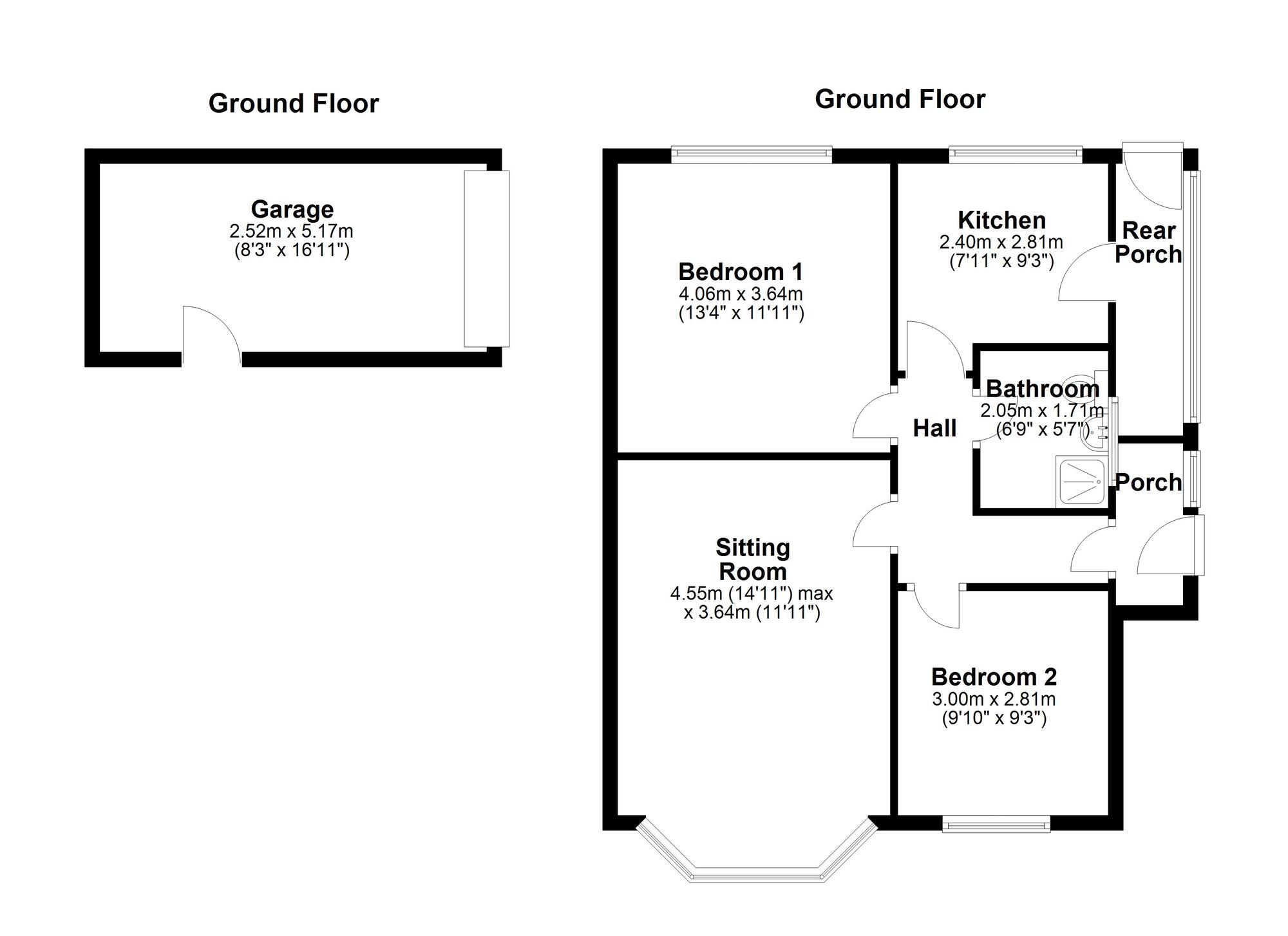 Floorplan of 2 bedroom Semi Detached House for sale, Chapel House Drive, Newcastle upon Tyne, Tyne and Wear, NE5