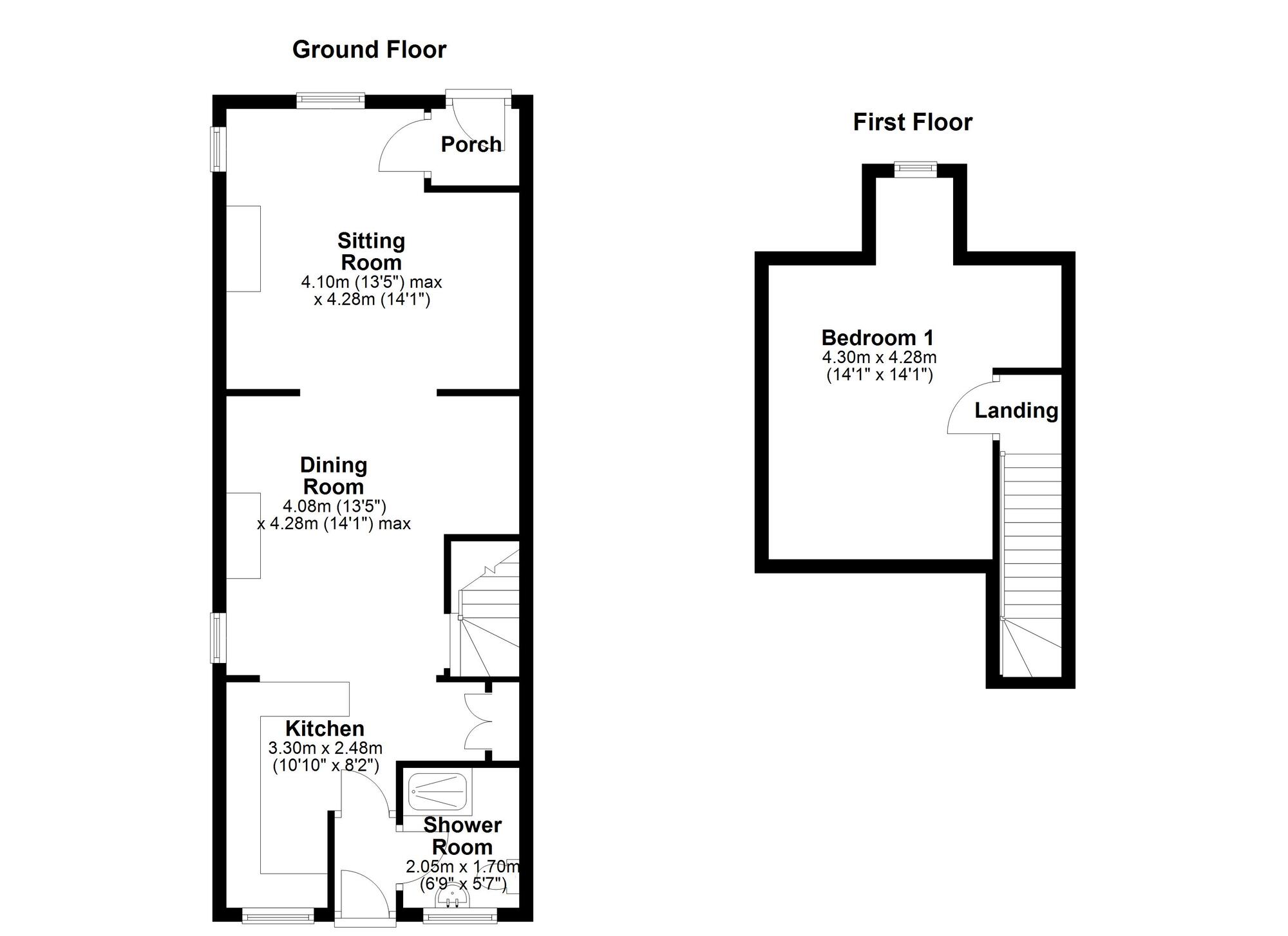 Floorplan of 1 bedroom End Terrace House for sale, Mary Terrace, Newcastle upon Tyne, Tyne and Wear, NE5