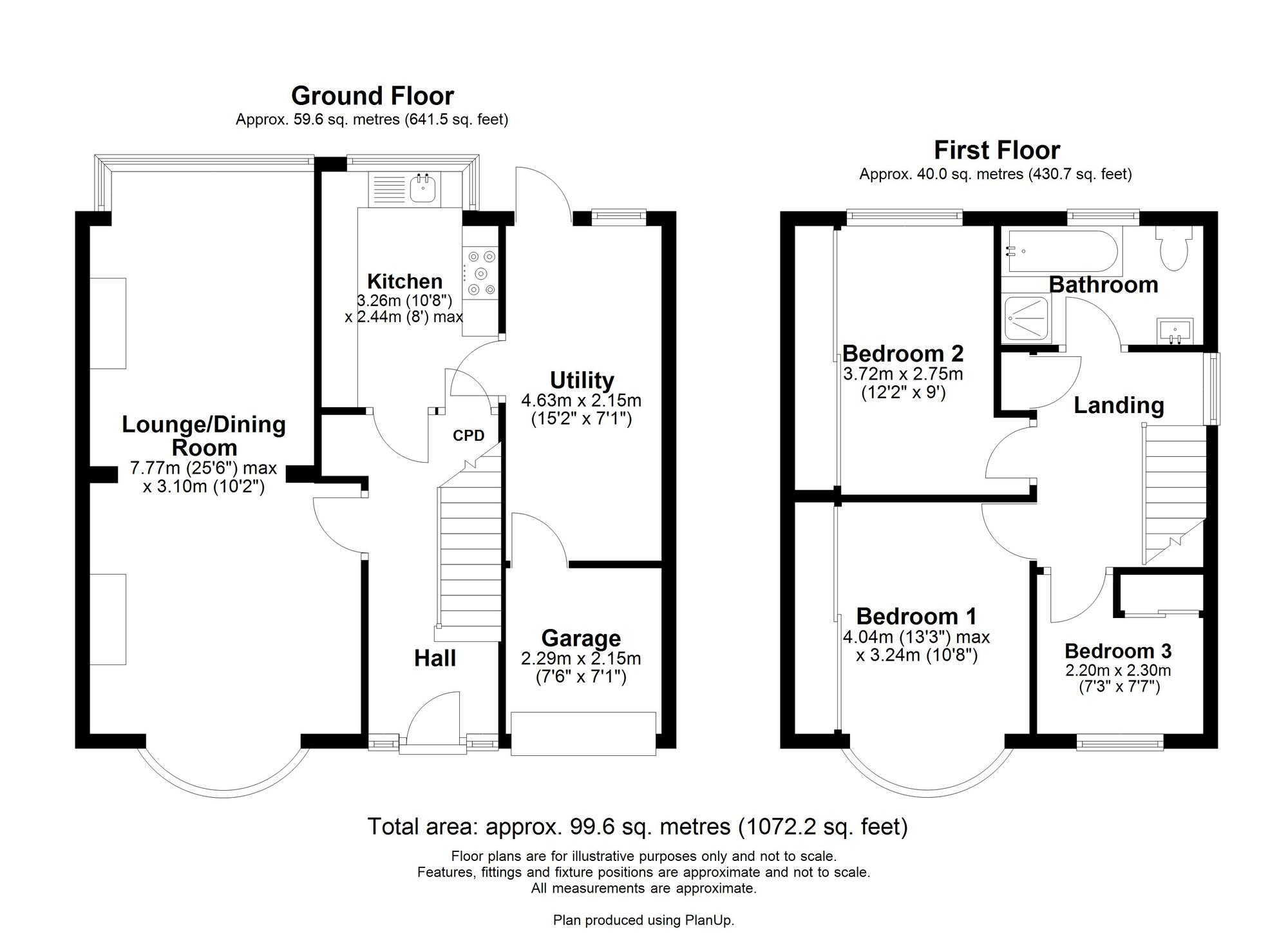 Floorplan of 3 bedroom Semi Detached House for sale, Silver Lonnen, Newcastle upon Tyne, Tyne and Wear, NE5