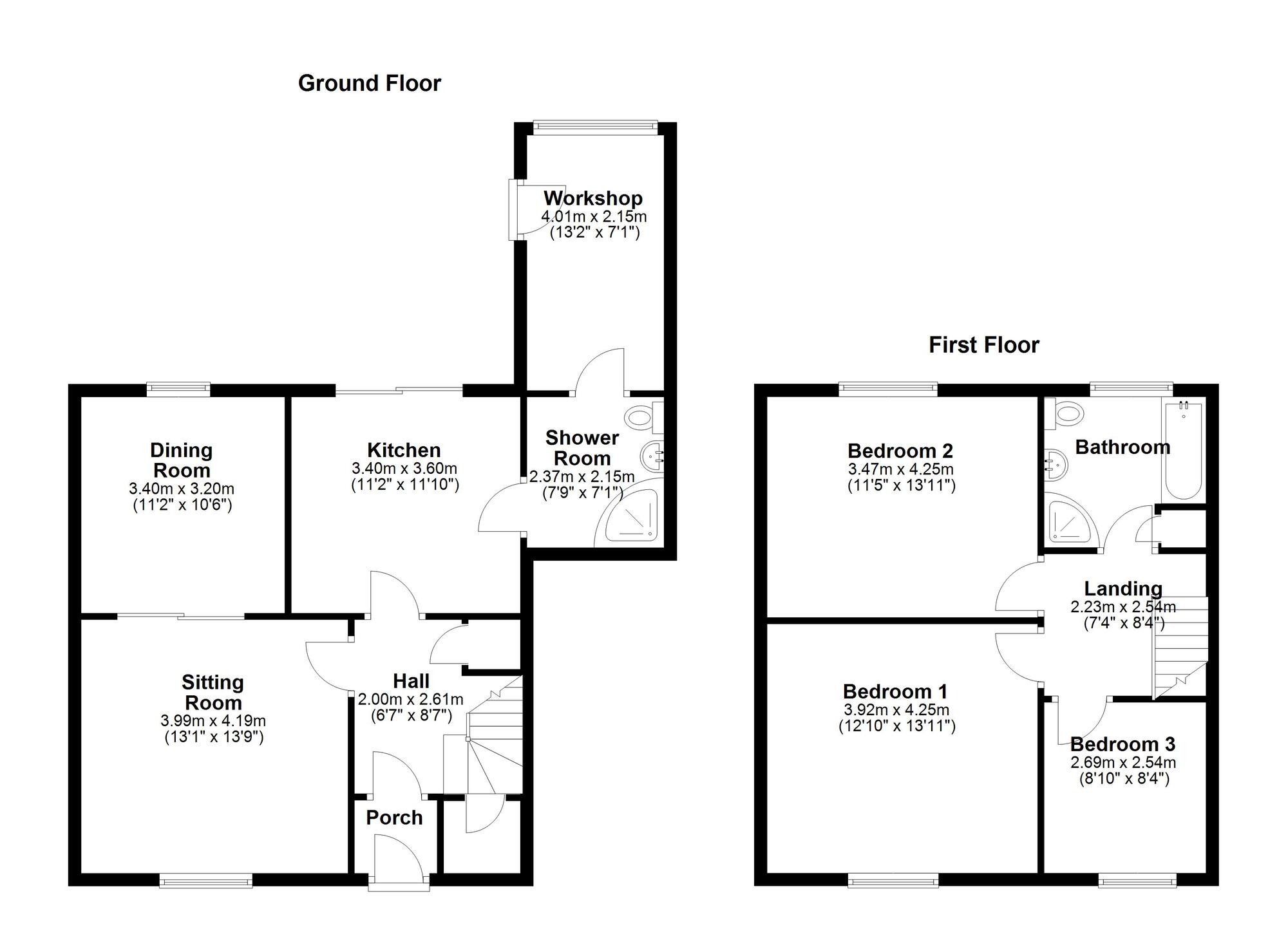 Floorplan of 3 bedroom  House to rent, Aquila Drive, Heddon-on-the-Wall, Northumberland, NE15