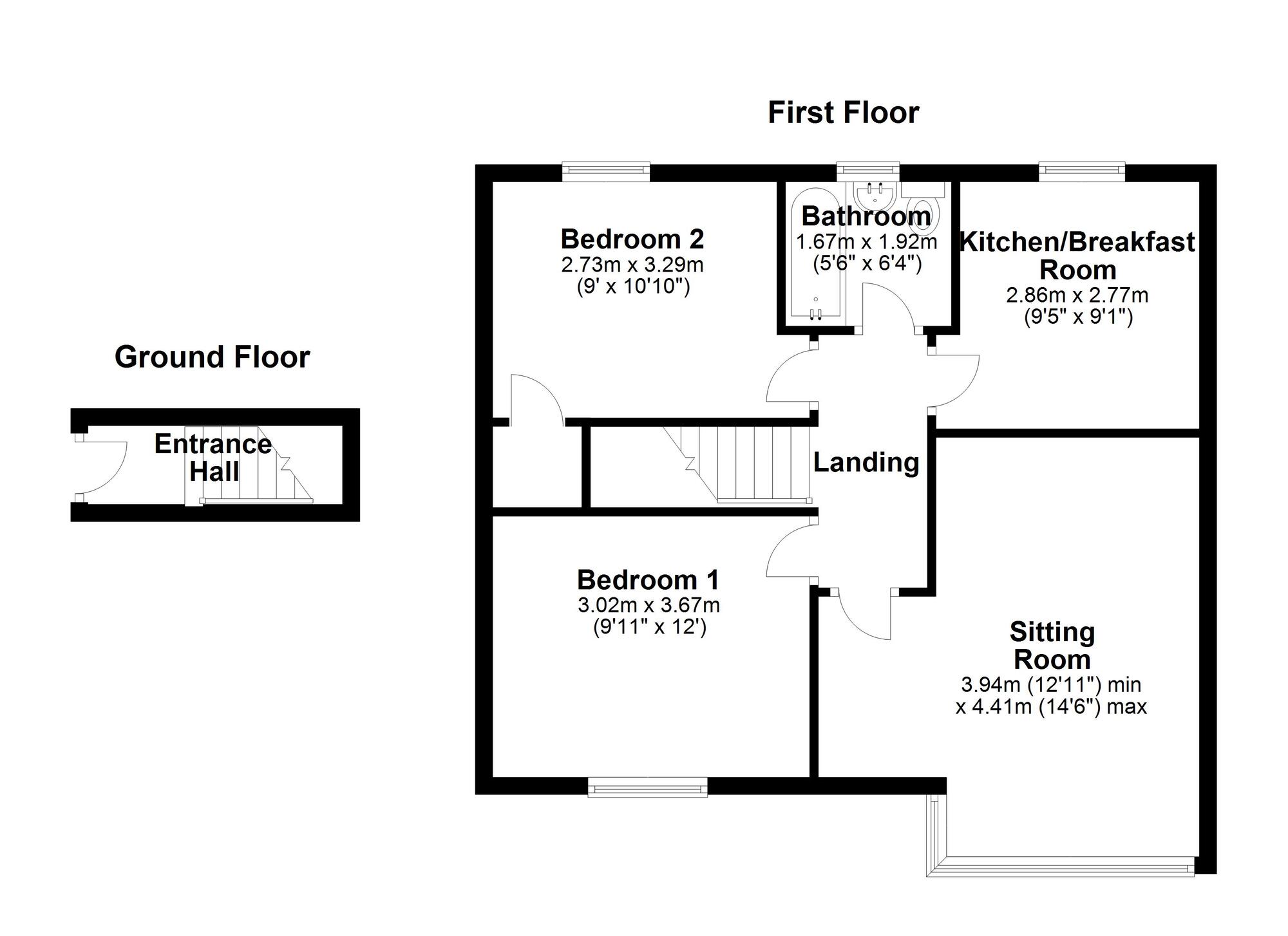 Floorplan of 2 bedroom  Flat to rent, Linbridge Drive, Newcastle upon Tyne, Tyne and Wear, NE5