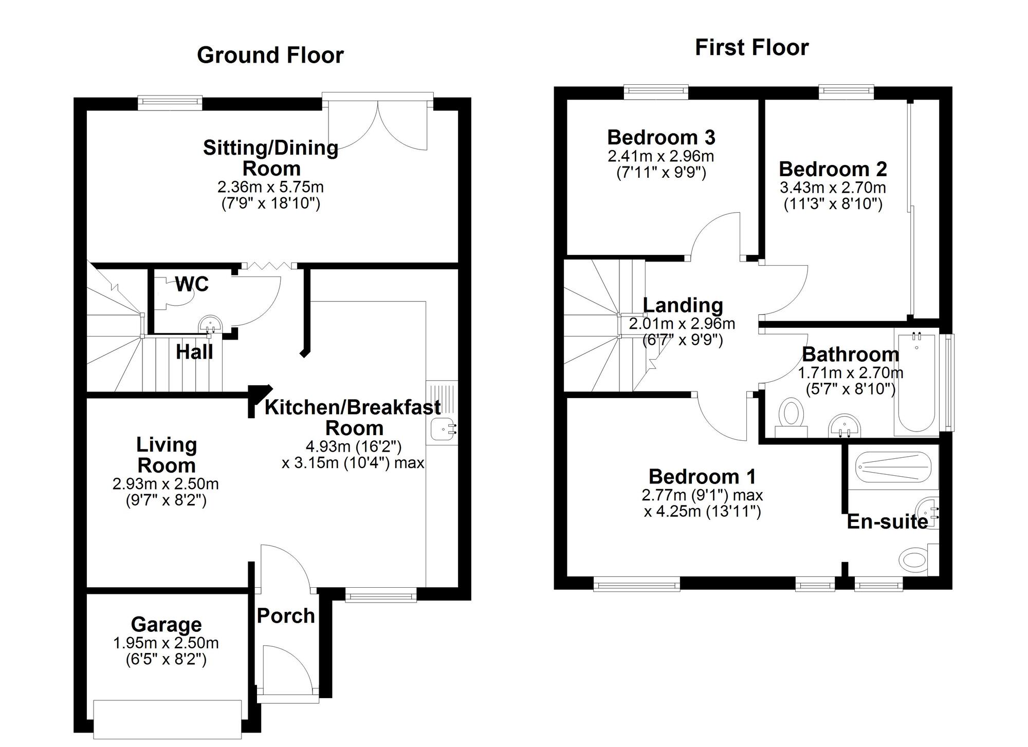 Floorplan of 3 bedroom Semi Detached House for sale, Wheatfield Road, Newcastle upon Tyne, Tyne and Wear, NE5