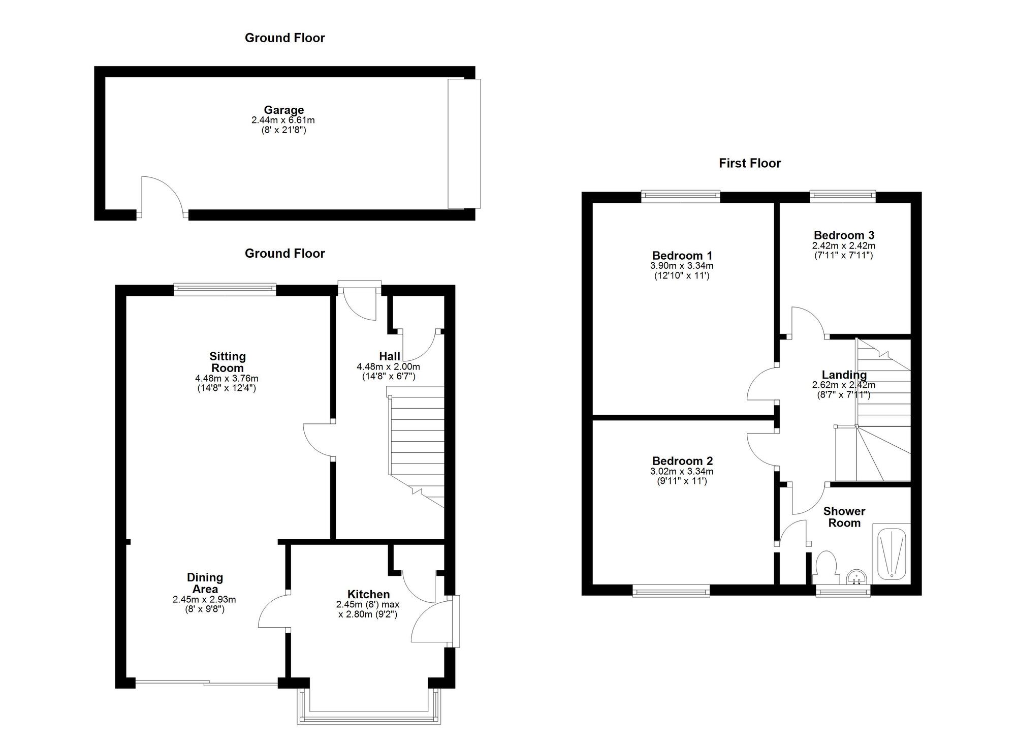 Floorplan of 3 bedroom Semi Detached House for sale, Westgarth, Newcastle upon Tyne, Tyne and Wear, NE5