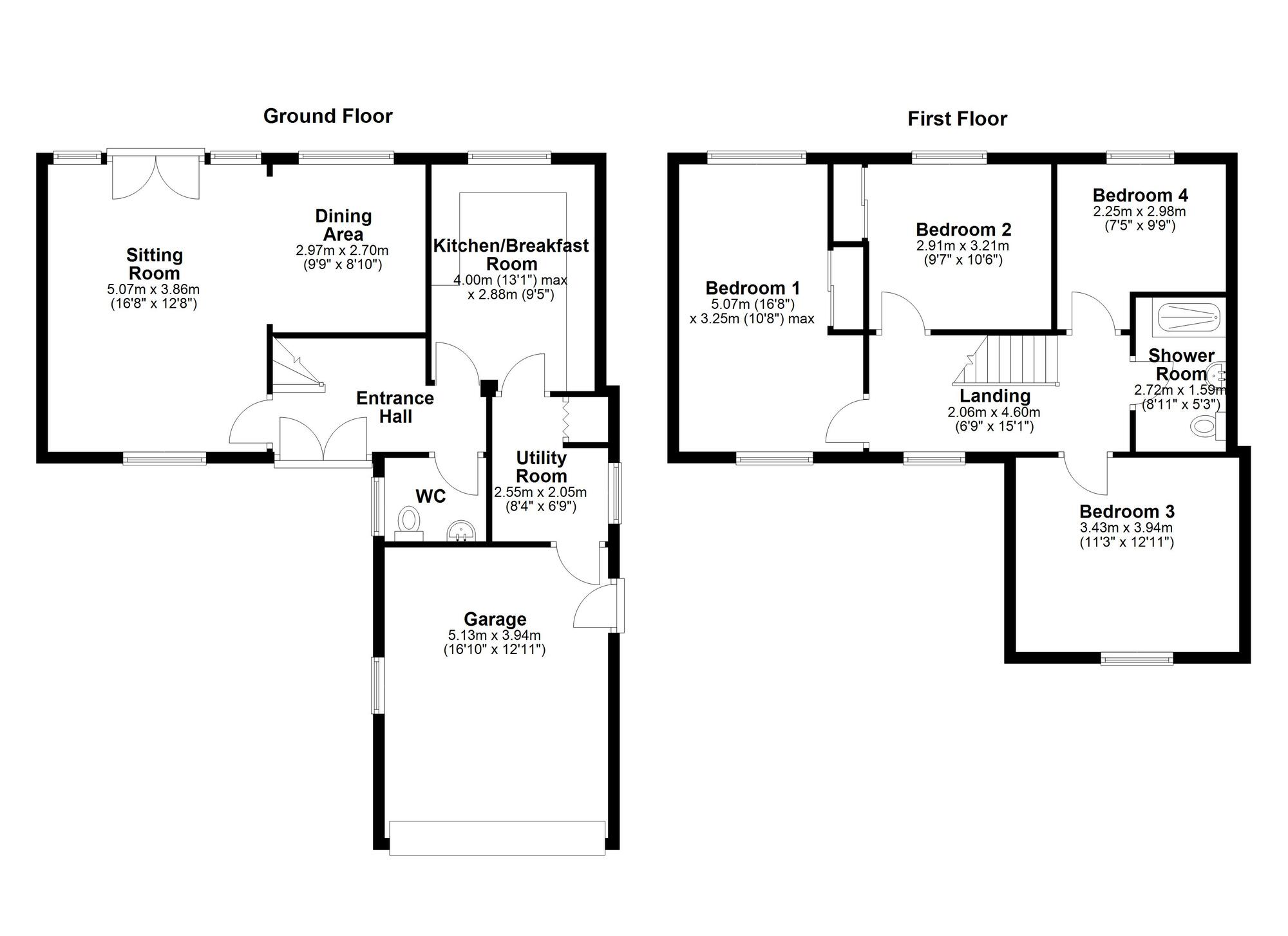 Floorplan of 4 bedroom Detached House for sale, The Chesters, Newcastle upon Tyne, Tyne and Wear, NE5