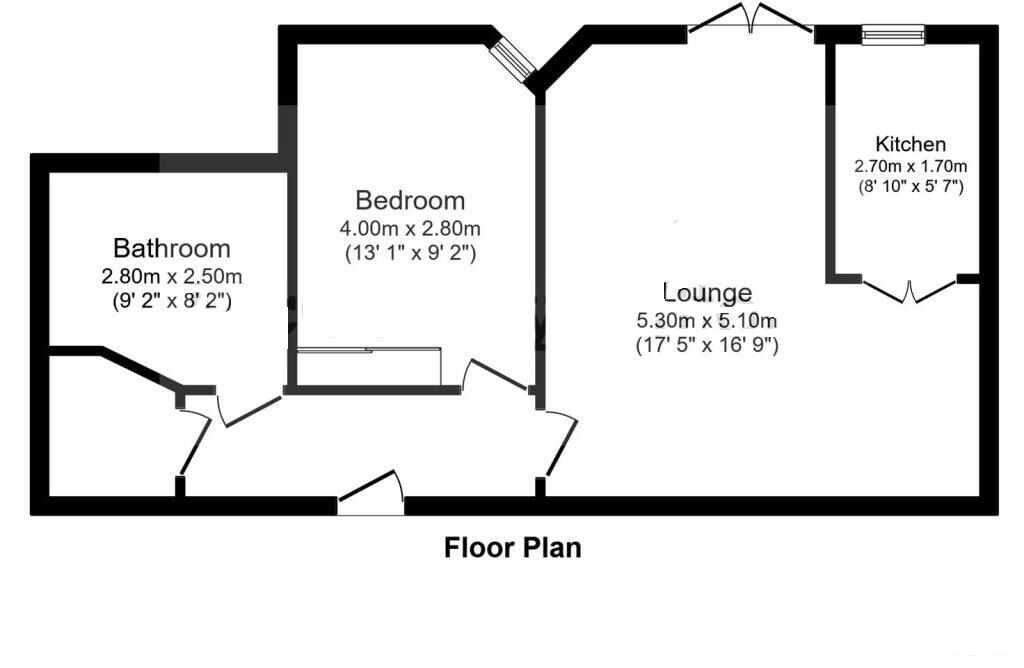 Floorplan of 1 bedroom  Flat for sale, Fenham Court, Newcastle upon Tyne, Tyne and Wear, NE4