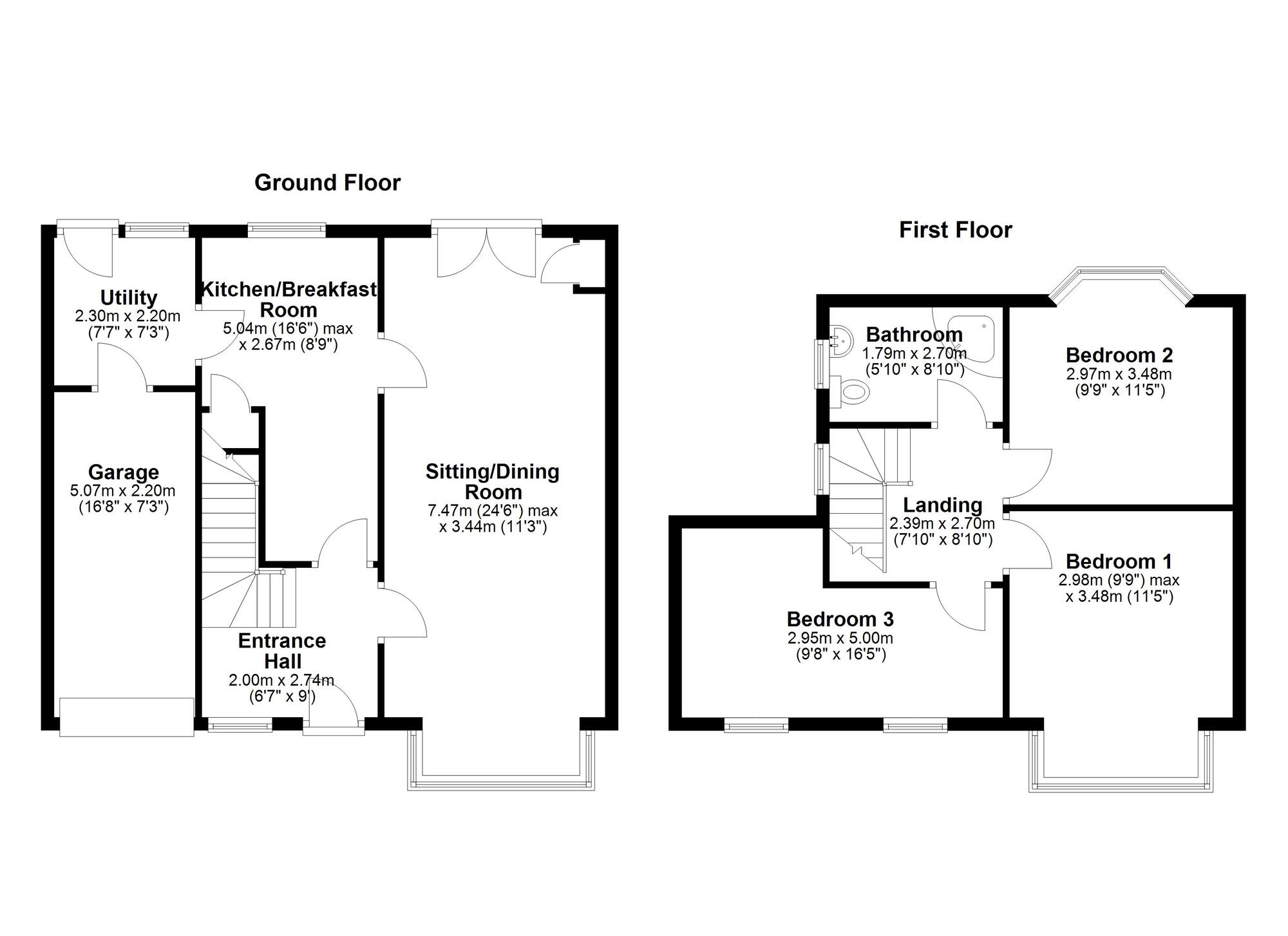 Floorplan of 3 bedroom Semi Detached House for sale, The Fellway, Newcastle upon Tyne, Tyne and Wear, NE5