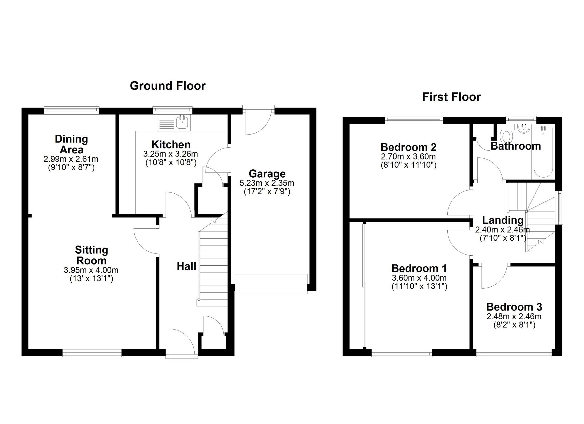 Floorplan of 3 bedroom Semi Detached House for sale, Broadstone Grove, Newcastle upon Tyne, Tyne and Wear, NE5
