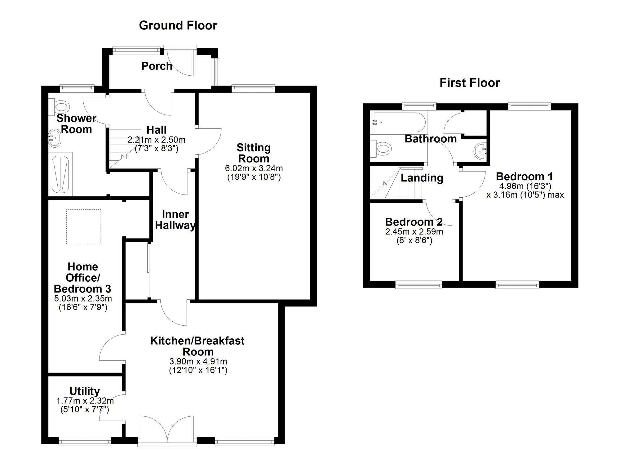 Floorplan of 3 bedroom Semi Detached House for sale, Highwood Road, Newcastle upon Tyne, Tyne and Wear, NE15