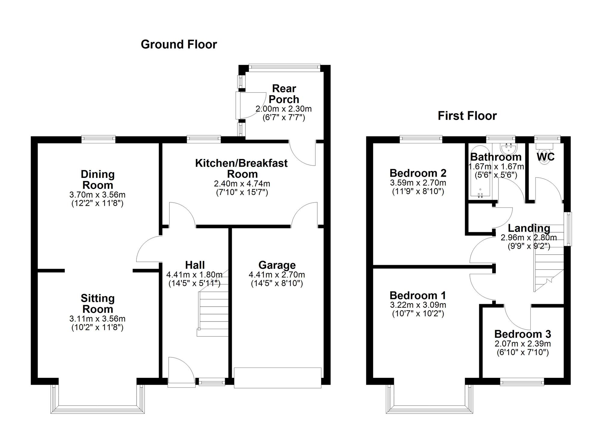 Floorplan of 3 bedroom Semi Detached House for sale, Sheringham Gardens, Newcastle upon Tyne, Tyne and Wear, NE15