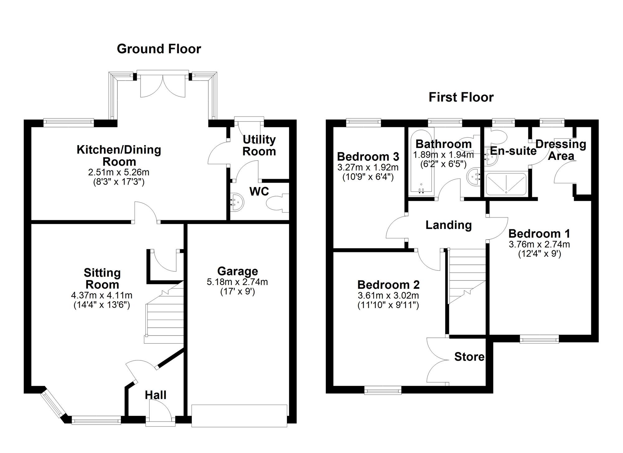 Floorplan of 3 bedroom Detached House for sale, Old School Drive, Newcastle upon Tyne, Tyne and Wear, NE15