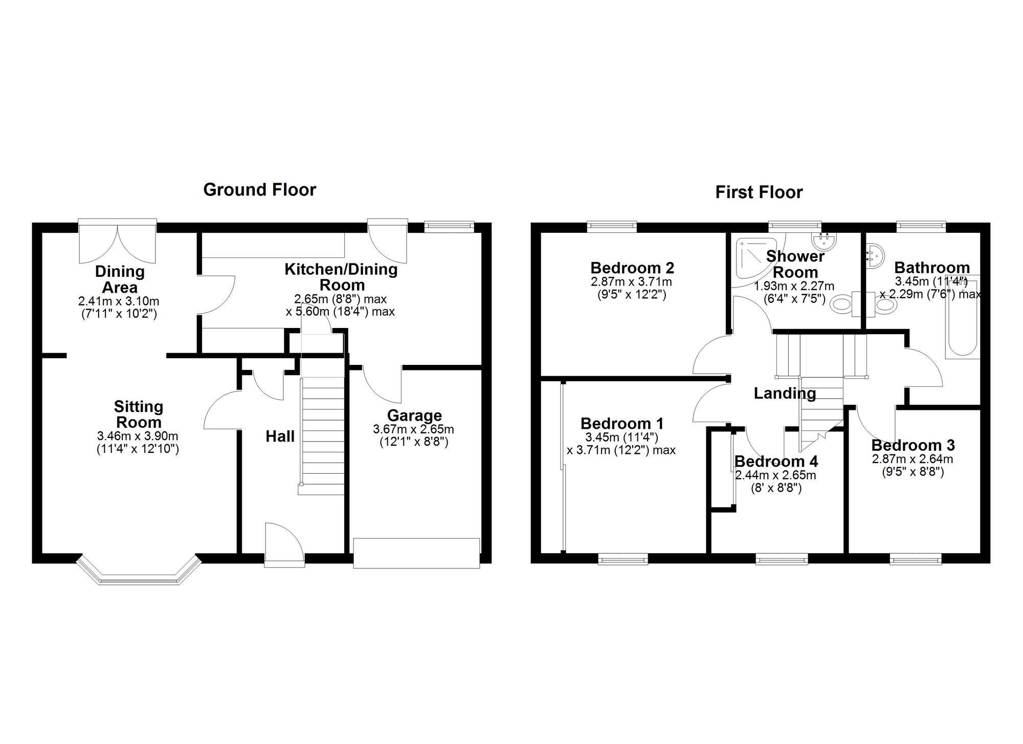 Floorplan of 4 bedroom Semi Detached House for sale, Langdon Road, Newcastle upon Tyne, Tyne and Wear, NE5