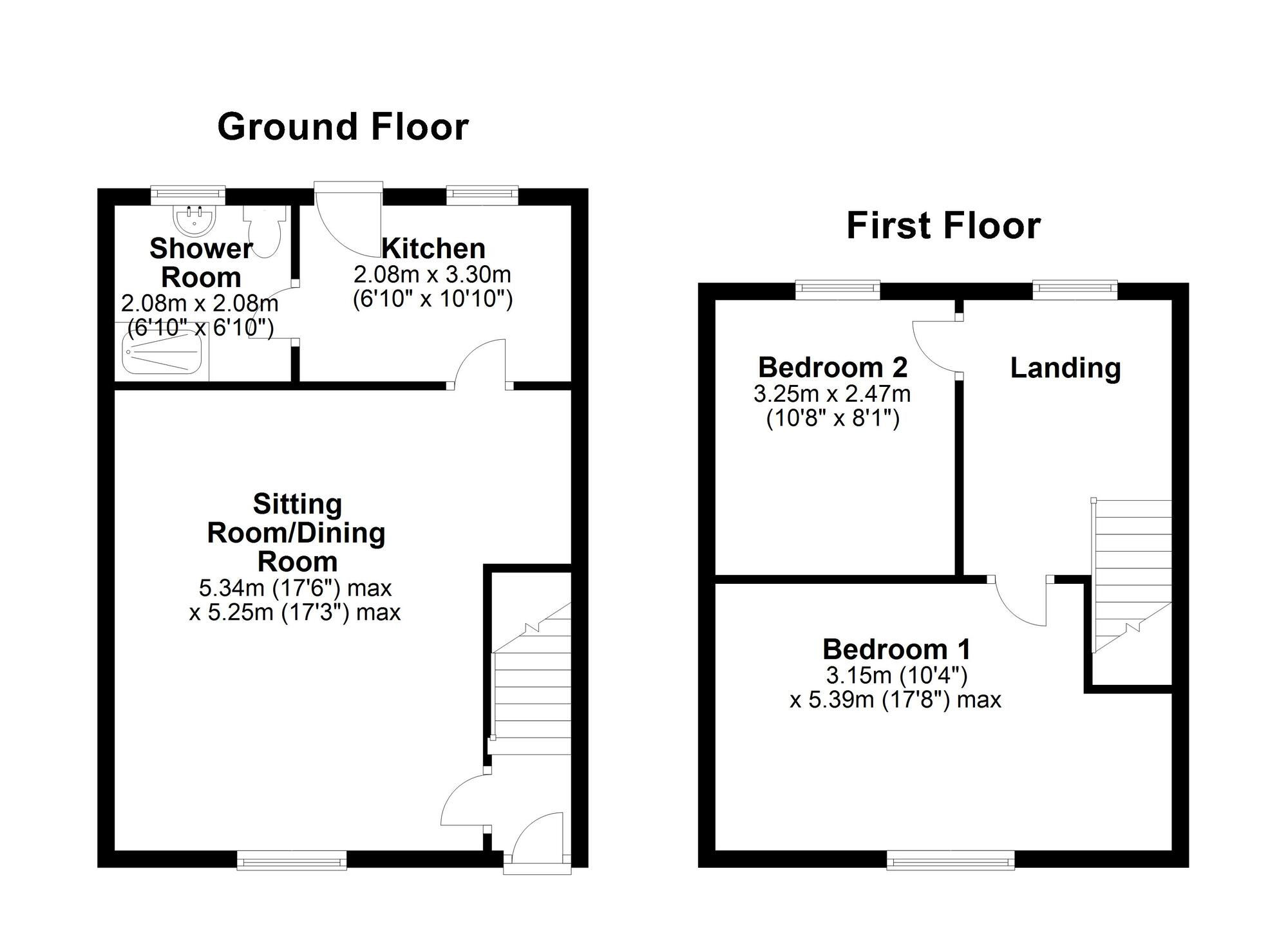 Floorplan of 2 bedroom Mid Terrace House for sale, Boyd Street, Newburn, Tyne and Wear, NE15