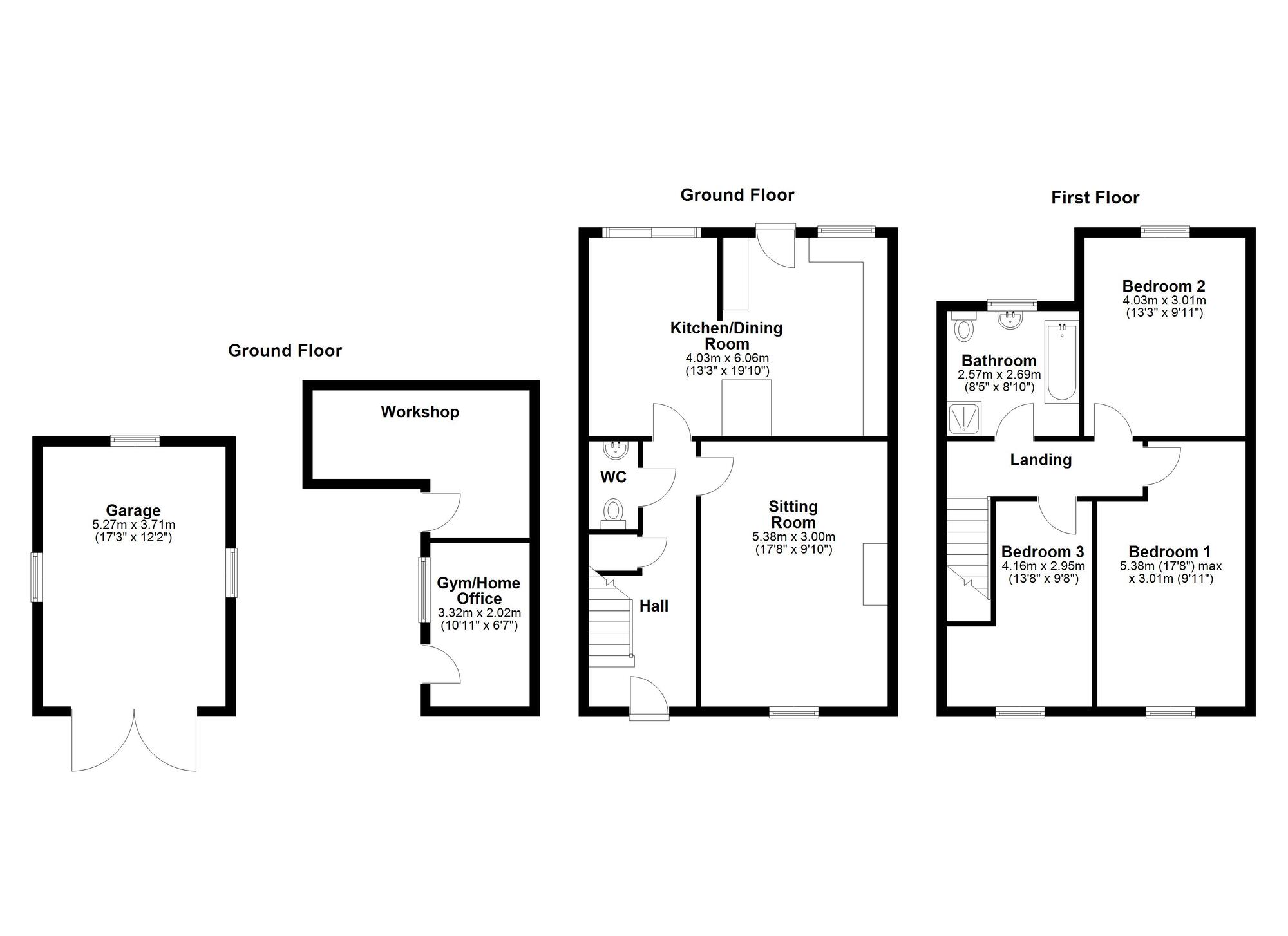 Floorplan of 3 bedroom Mid Terrace House for sale, Whorlton Terrace, Newcastle upon Tyne, Tyne and Wear, NE5