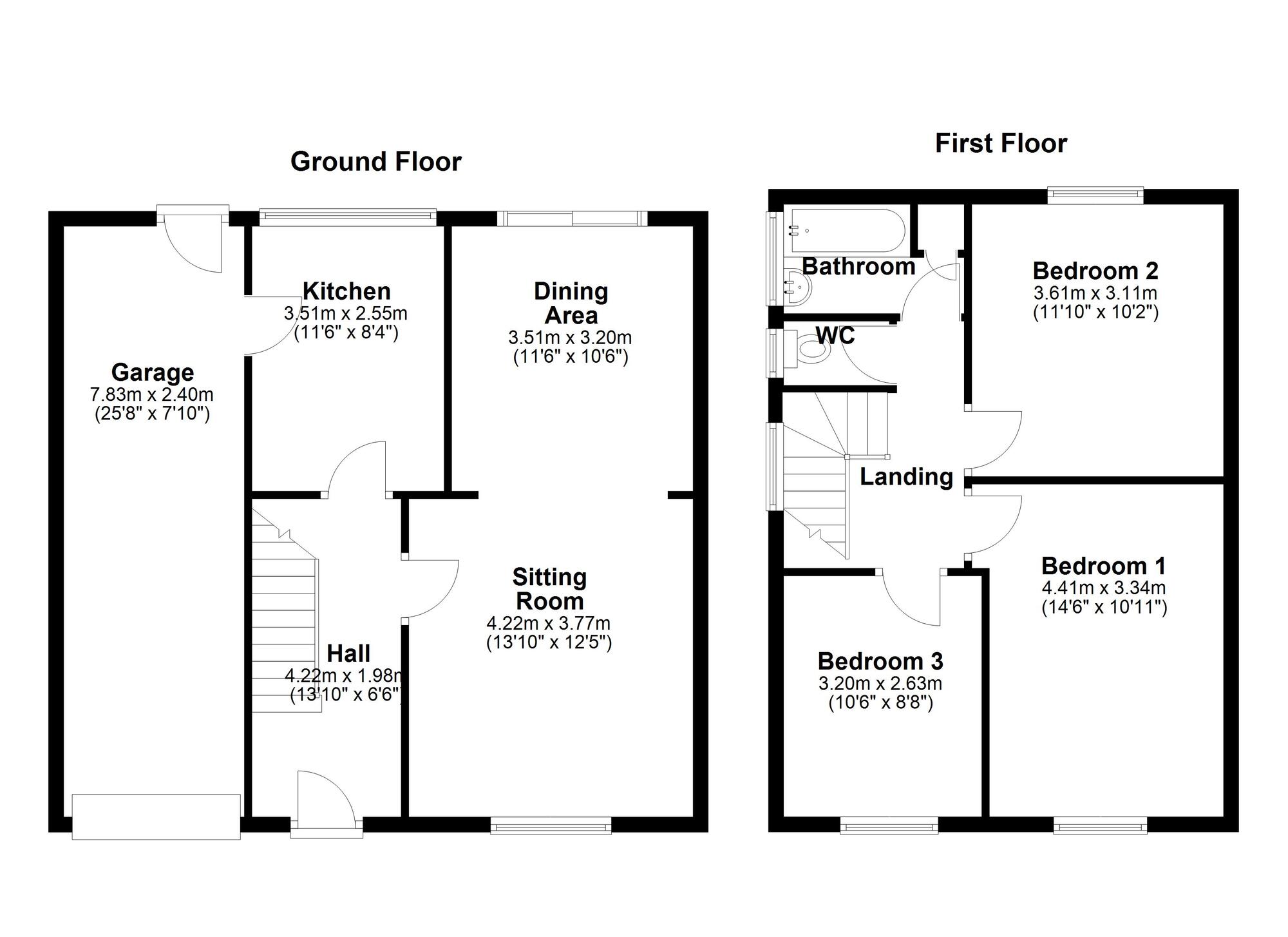 Floorplan of 3 bedroom Semi Detached House for sale, Ashdale Crescent, Newcastle upon Tyne, Tyne and Wear, NE5