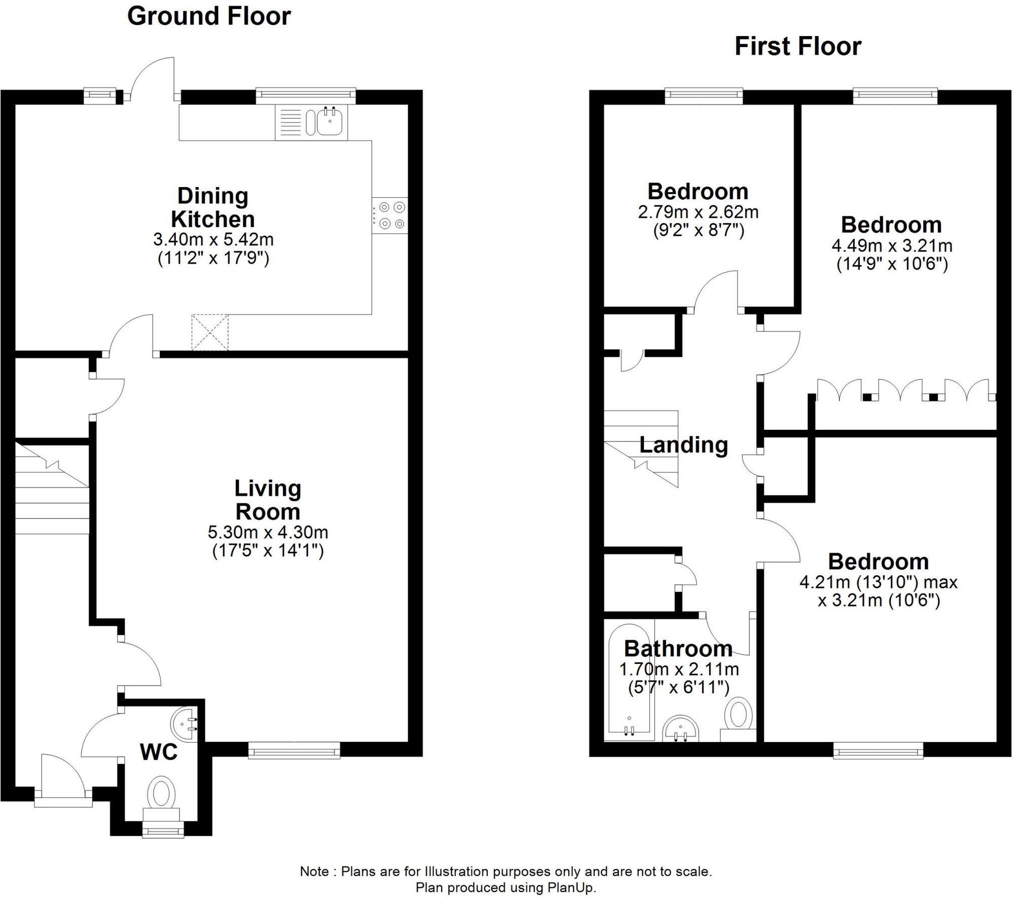 Floorplan of 3 bedroom Semi Detached House for sale, Union Hall Road, Newcastle upon Tyne, Tyne and Wear, NE15