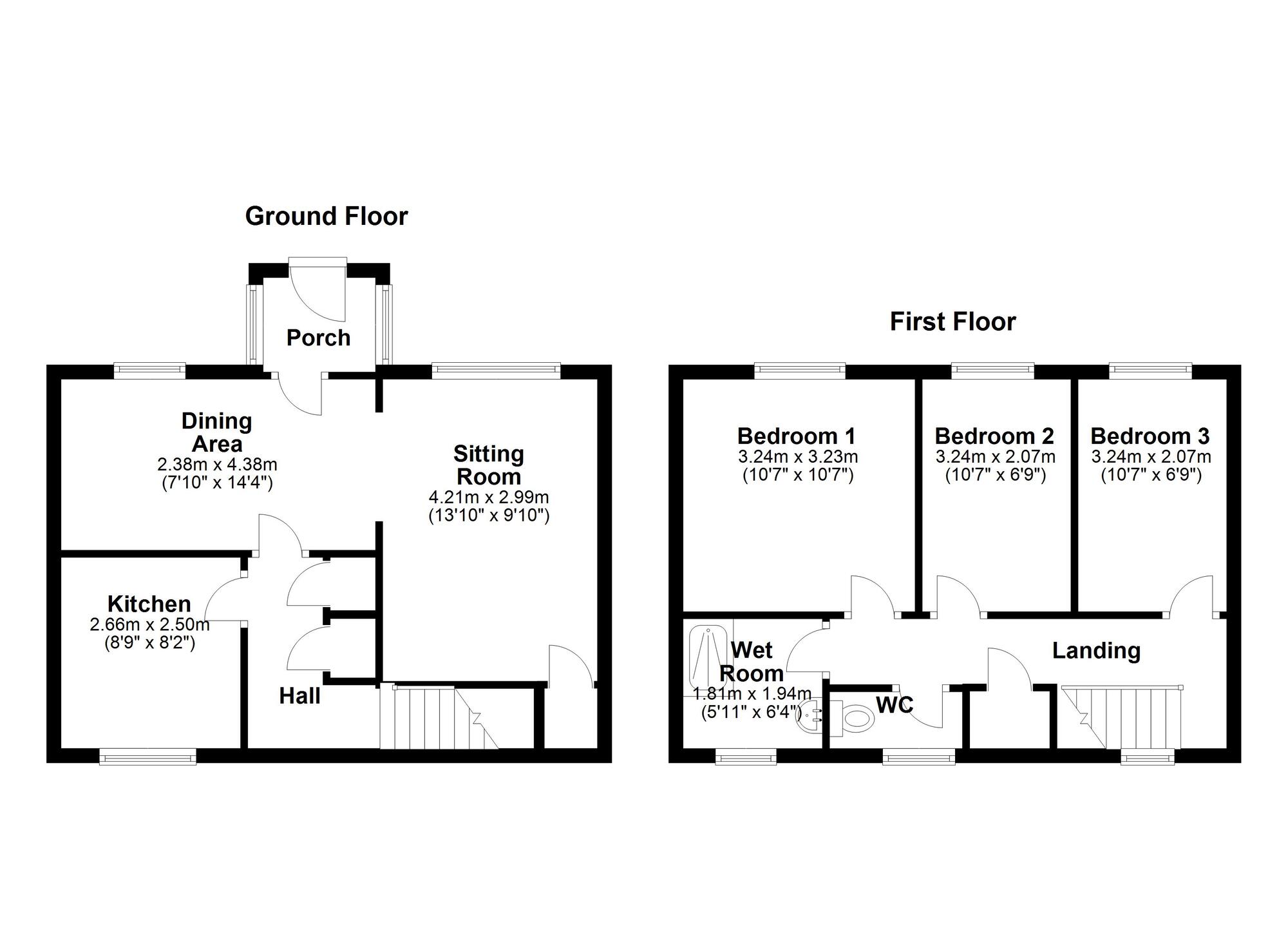 Floorplan of 3 bedroom End Terrace House for sale, Lowbiggin, Newcastle upon Tyne, Tyne and Wear, NE5