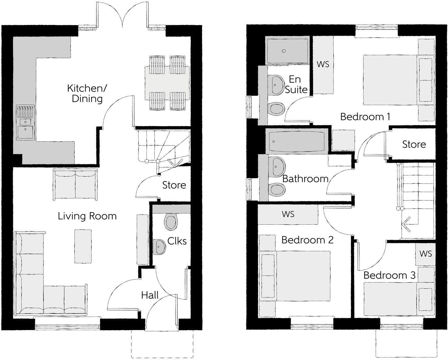 Floorplan of 3 bedroom Semi Detached House for sale, Sandpiper Crescent, Newcastle upon Tyne, Tyne and Wear, NE15