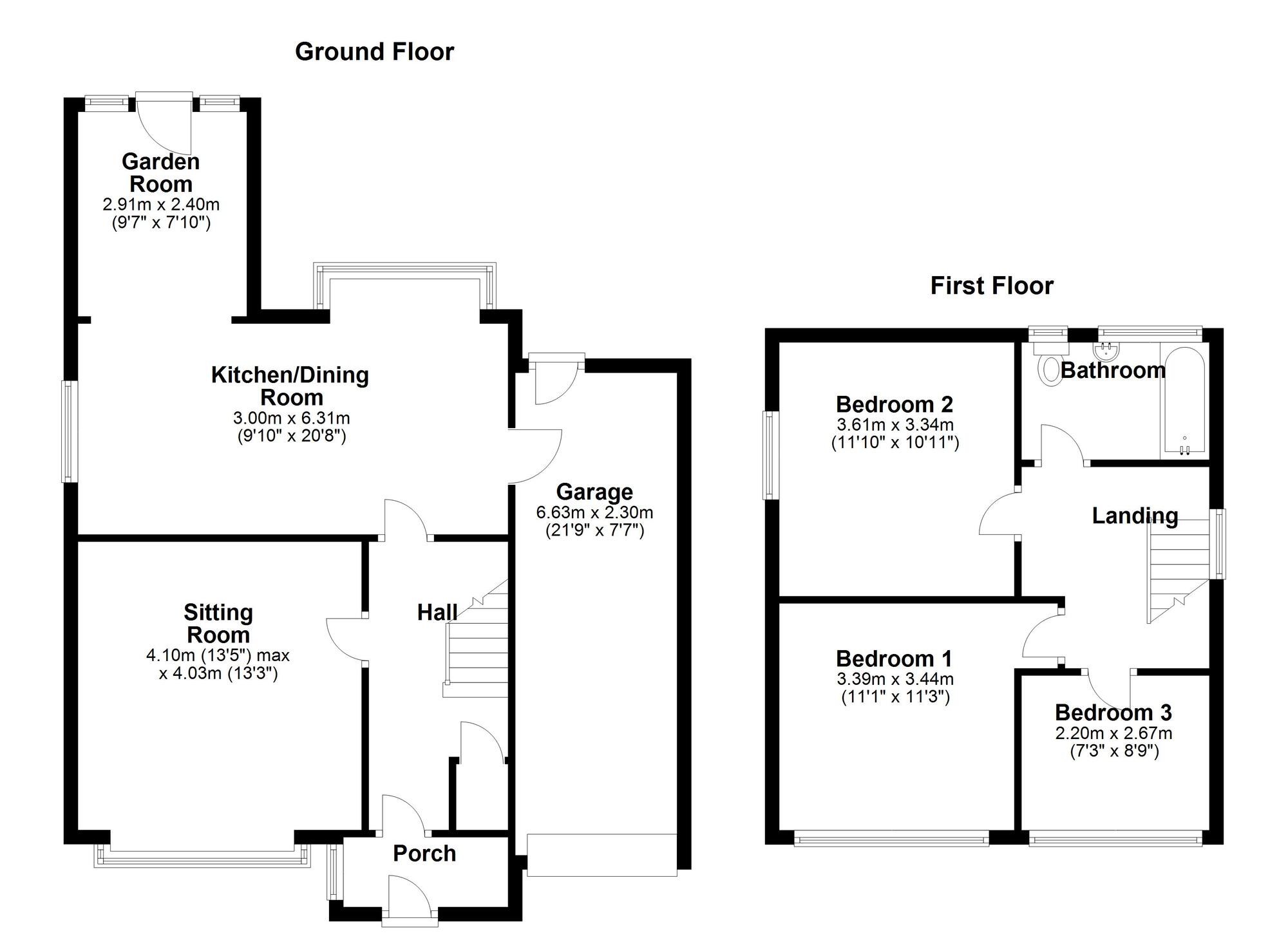 Floorplan of 3 bedroom Detached House for sale, Gleneagle Close, Chapel Park, Tyne and Wear, NE5