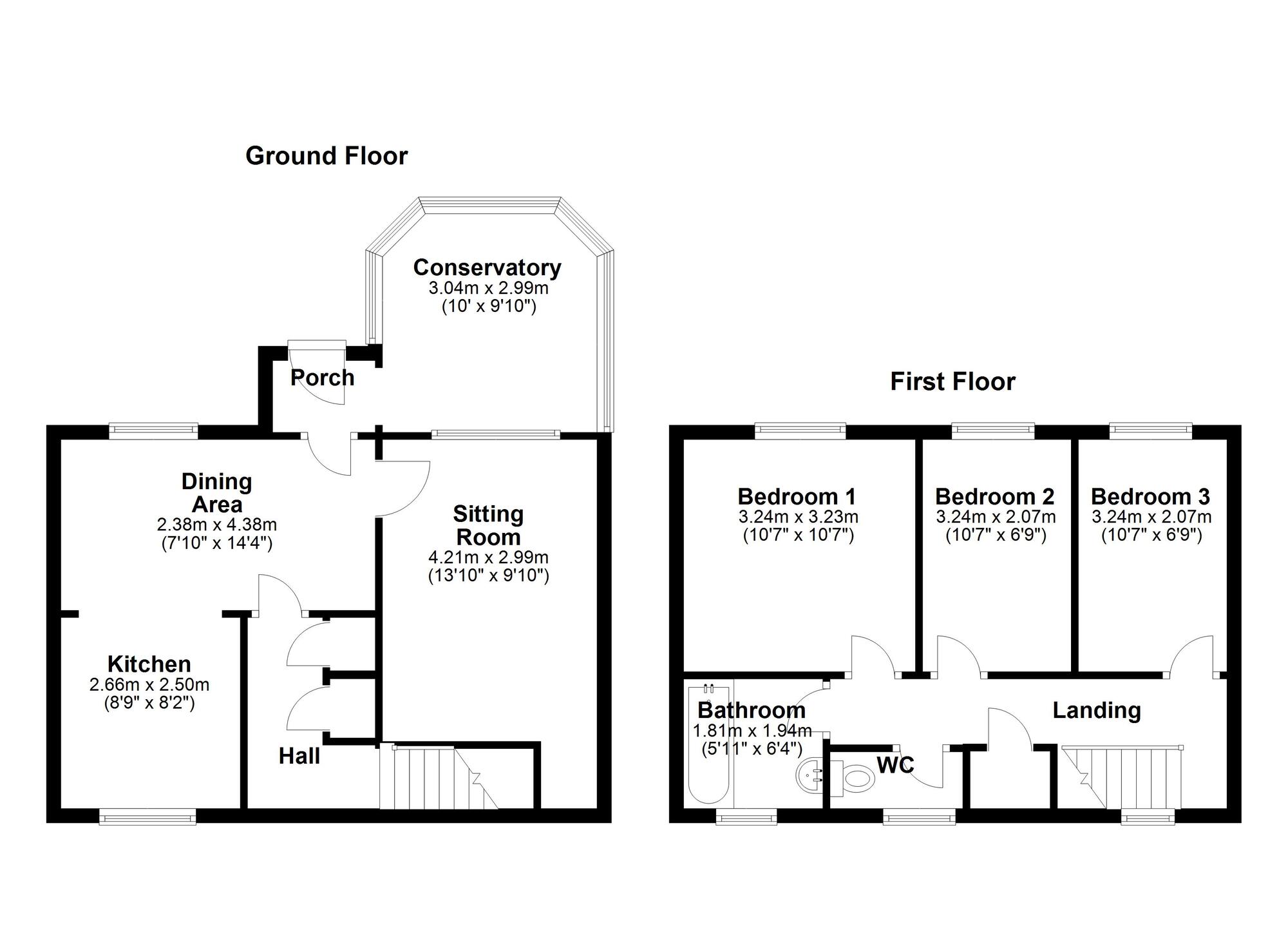 Floorplan of 3 bedroom Mid Terrace House for sale, Lowbiggin, Newcastle upon Tyne, Tyne and Wear, NE5