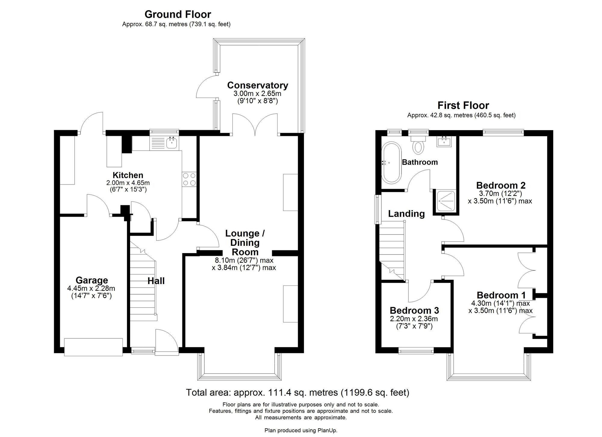 Floorplan of 3 bedroom Semi Detached House for sale, Carlton Gardens, Newcastle upon Tyne, Tyne and Wear, NE15