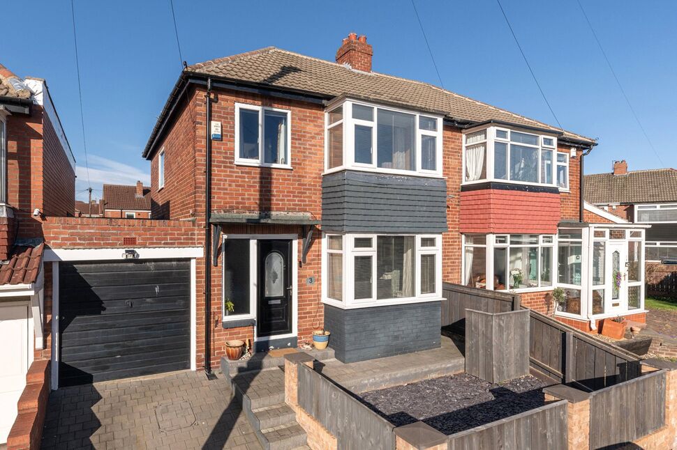 Main image of 3 bedroom Semi Detached House for sale, Carlton Gardens, Newcastle upon Tyne, Tyne and Wear, NE15