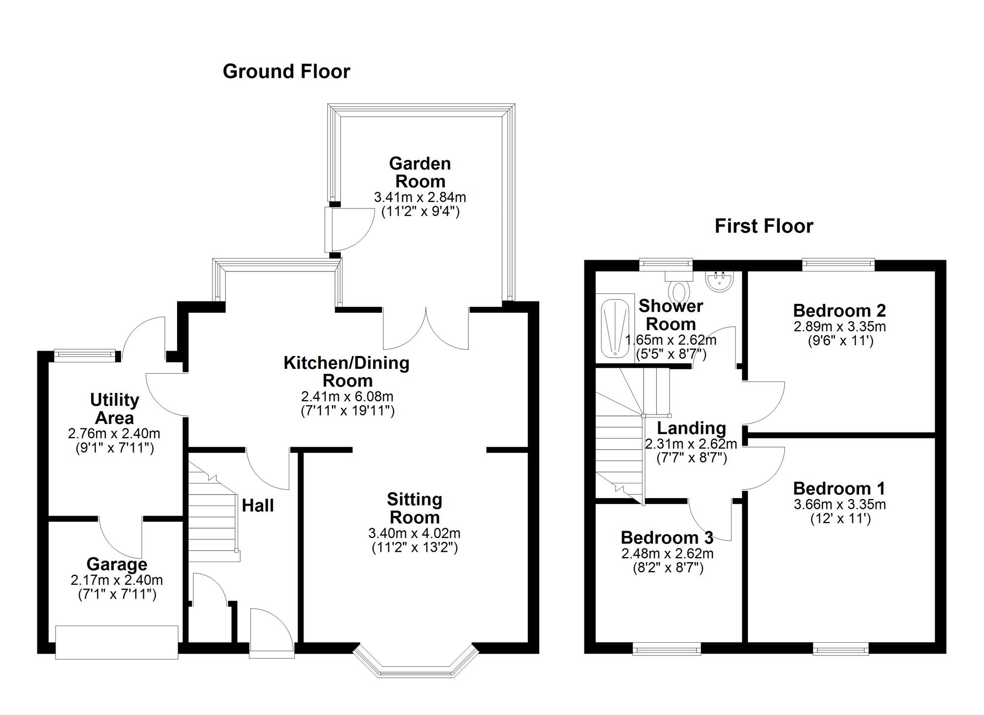 Floorplan of 3 bedroom Semi Detached House for sale, Brookfield Crescent, Newcastle upon Tyne, Tyne and Wear, NE5