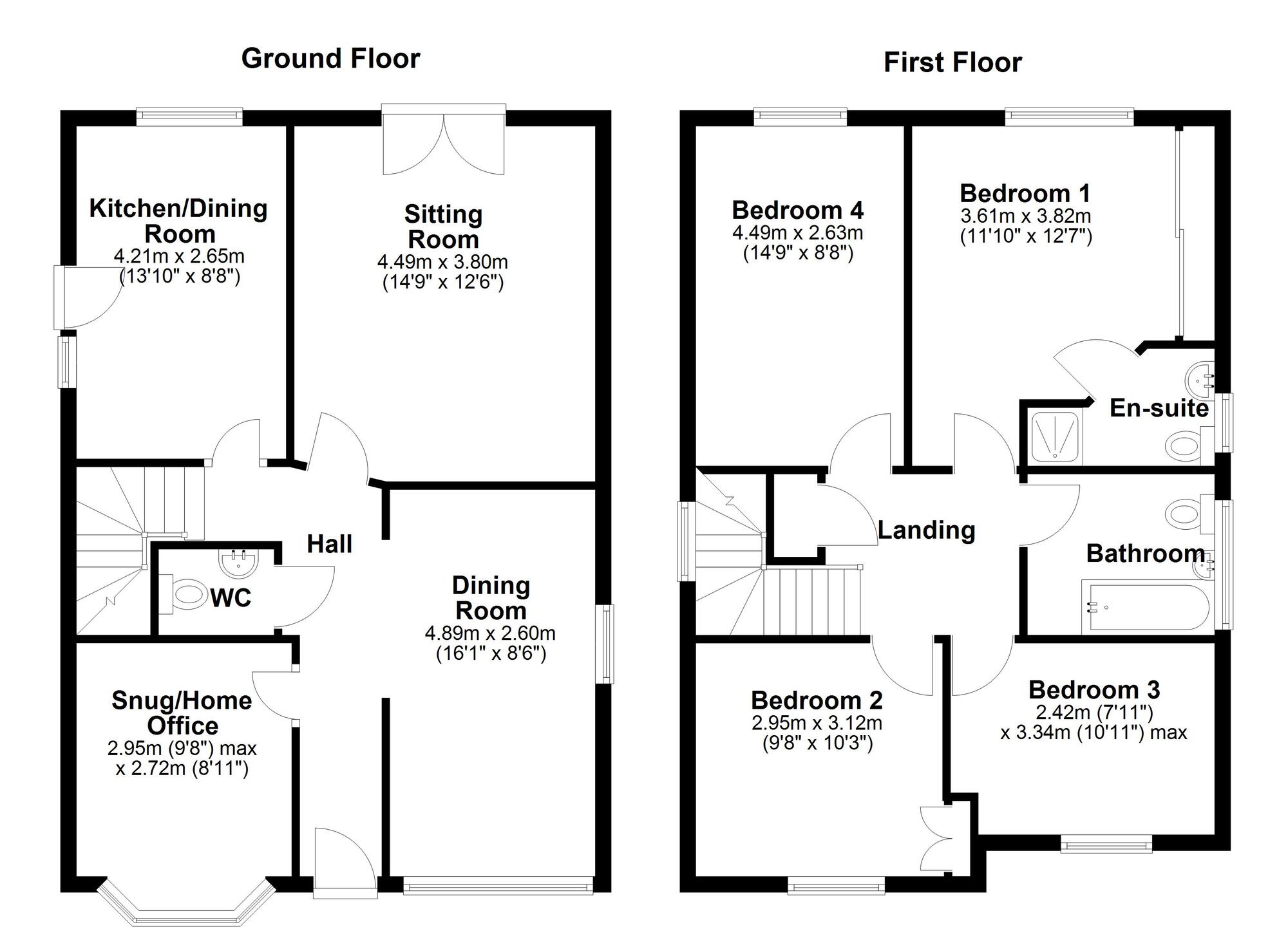 Floorplan of 4 bedroom Detached House for sale, Lazonby Way, Newcastle upon Tyne, Tyne and Wear, NE5