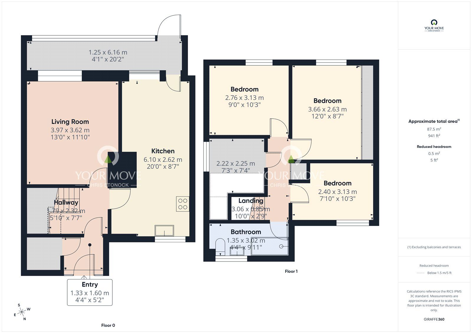Floorplan of 3 bedroom End Terrace House for sale, Fairspring, Newcastle upon Tyne, Tyne and Wear, NE5