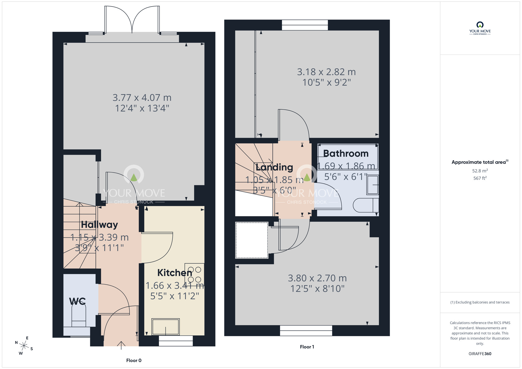 Floorplan of 2 bedroom Semi Detached House for sale, Wren Street, Newcastle upon Tyne, Tyne and Wear, NE15