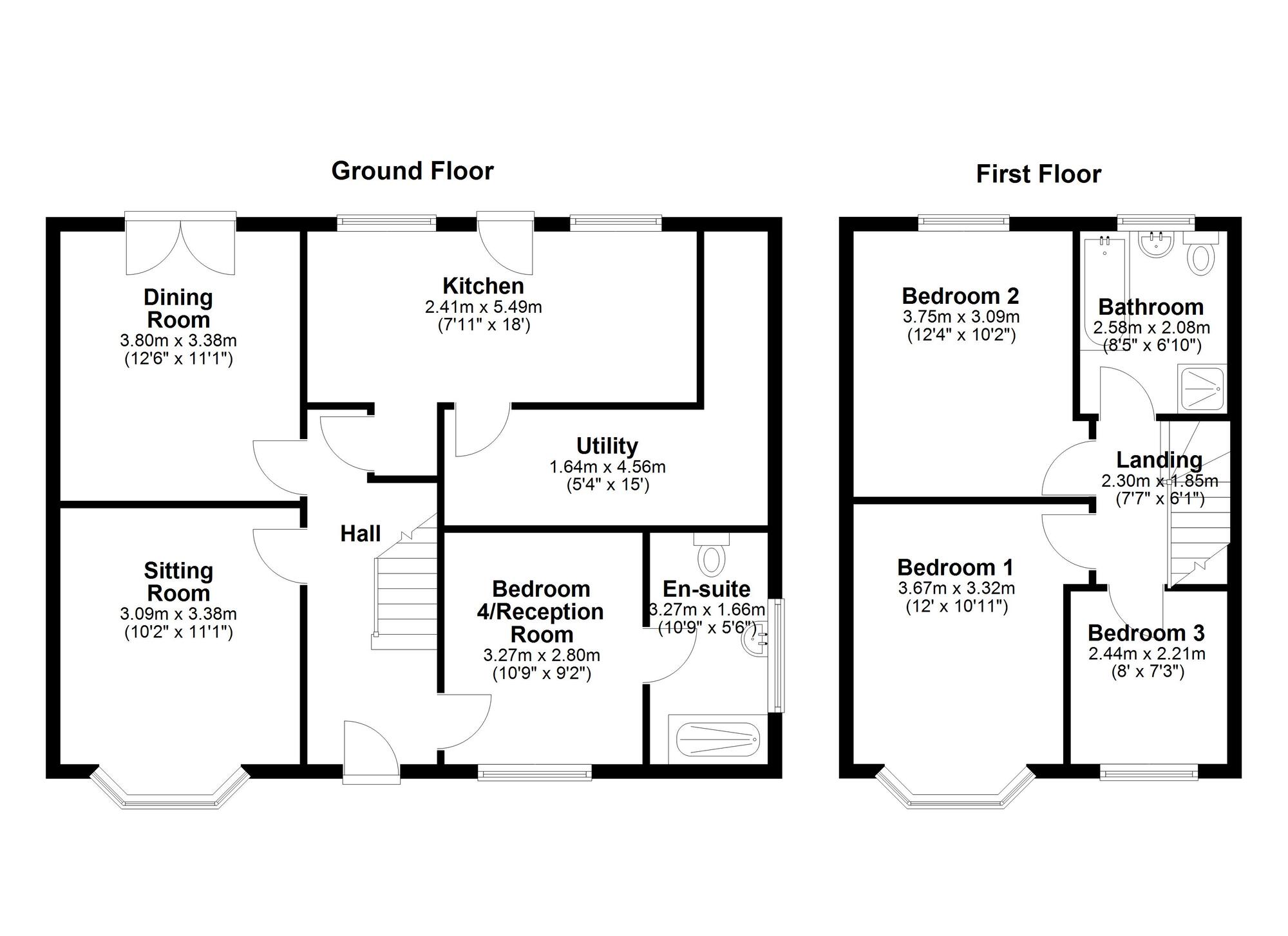 Floorplan of 4 bedroom Semi Detached House for sale, Stamfordham Road, Newcastle upon Tyne, Tyne and Wear, NE5