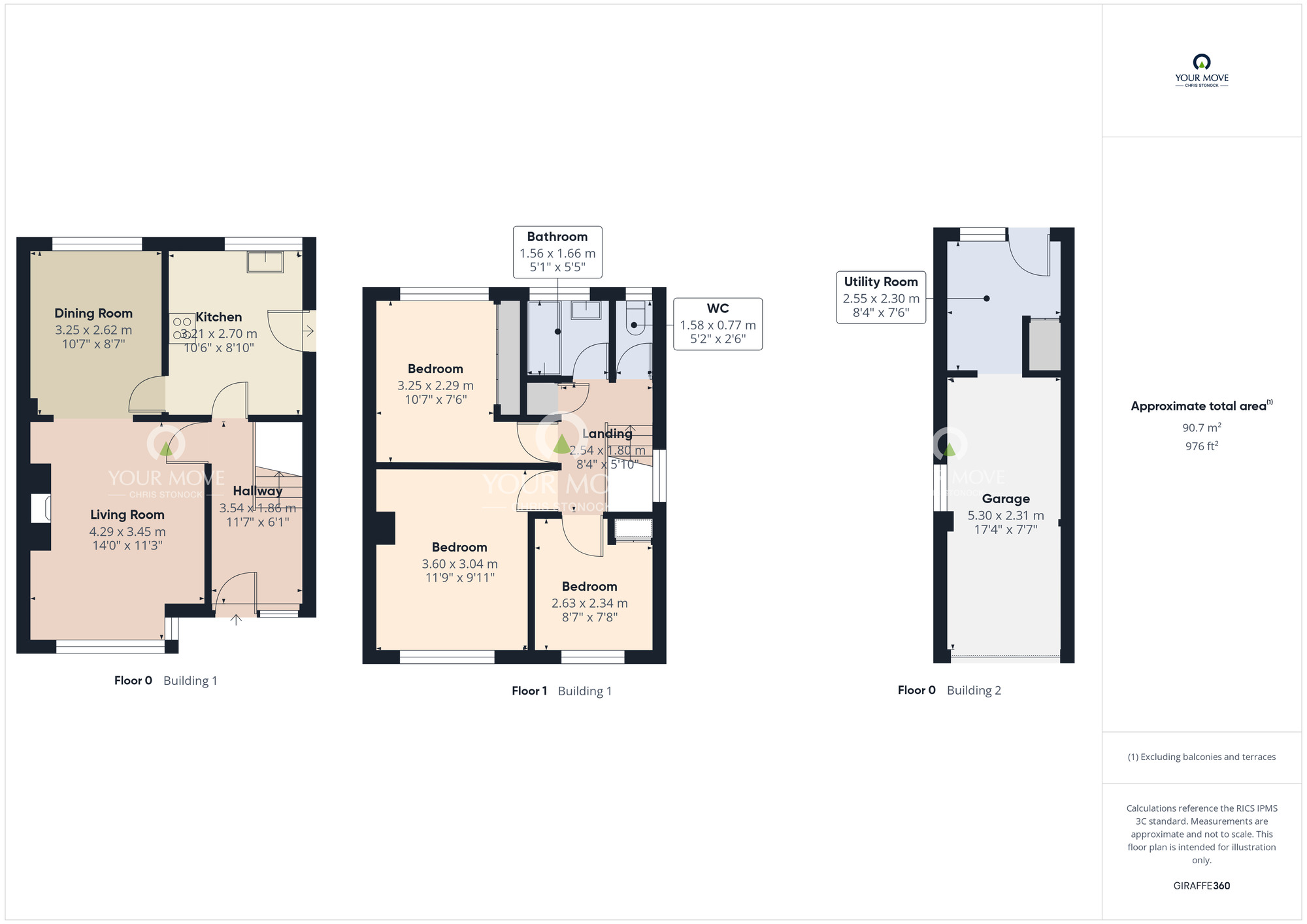 Floorplan of 3 bedroom Semi Detached House for sale, Coquet Grove, Newcastle upon Tyne, Tyne and Wear, NE15