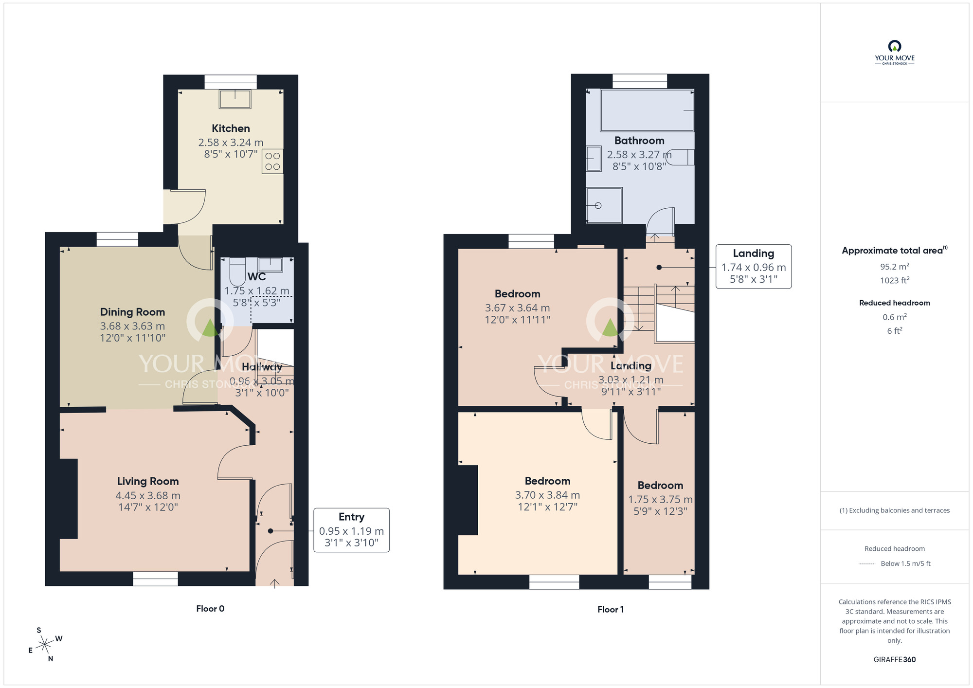 Floorplan of 3 bedroom Mid Terrace House for sale, Store Street, Newcastle upon Tyne, Tyne and Wear, NE15