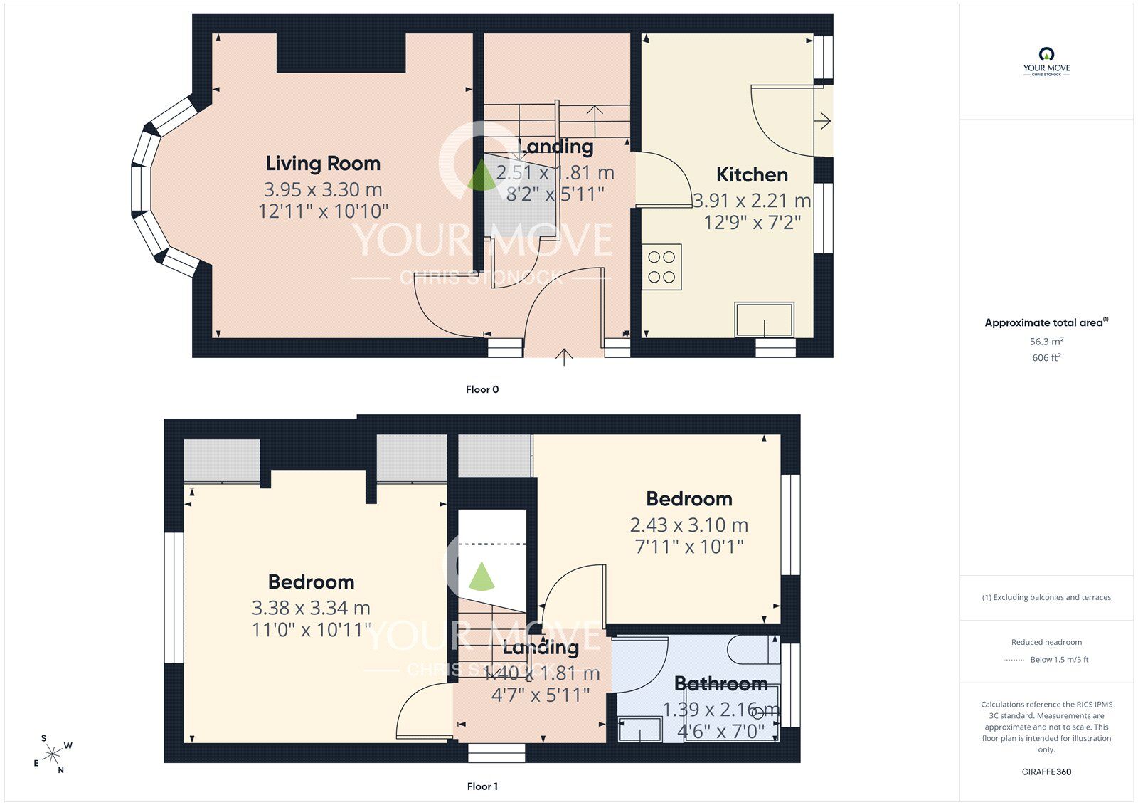 Floorplan of 2 bedroom Semi Detached House for sale, Kinnaird Avenue, Newcastle upon Tyne, Tyne and Wear, NE15
