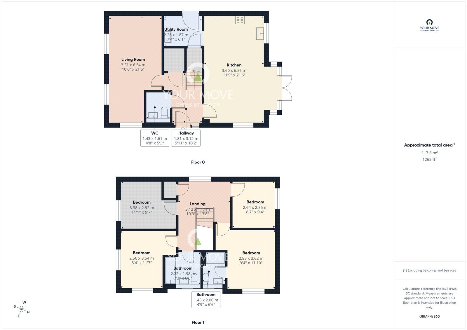 Floorplan of 4 bedroom Detached House for sale, Harrier Street, Newcastle upon Tyne, Tyne and Wear, NE15