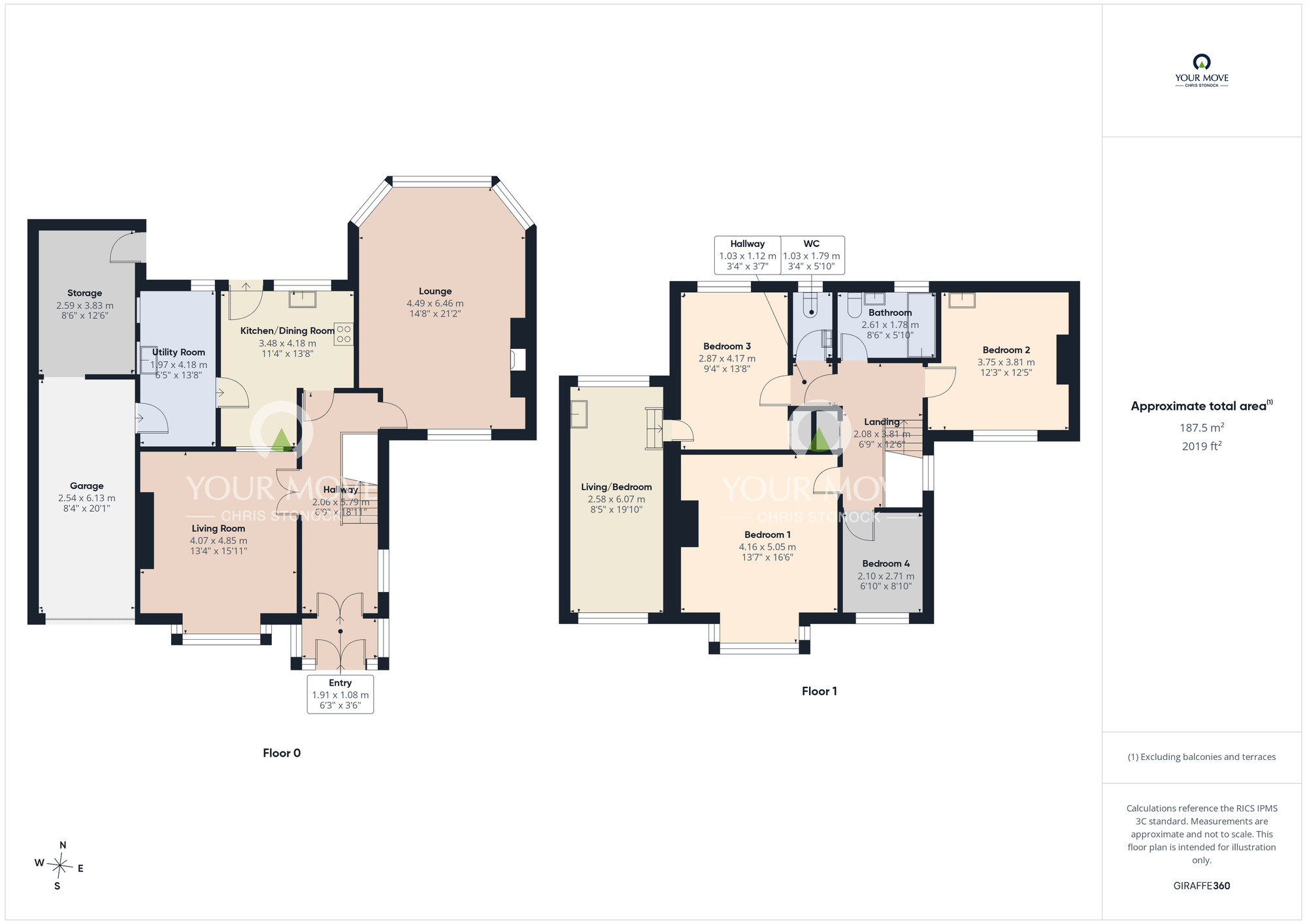 Floorplan of 4 bedroom Detached House for sale, Reay Gardens, Newcastle upon Tyne, Tyne and Wear, NE5