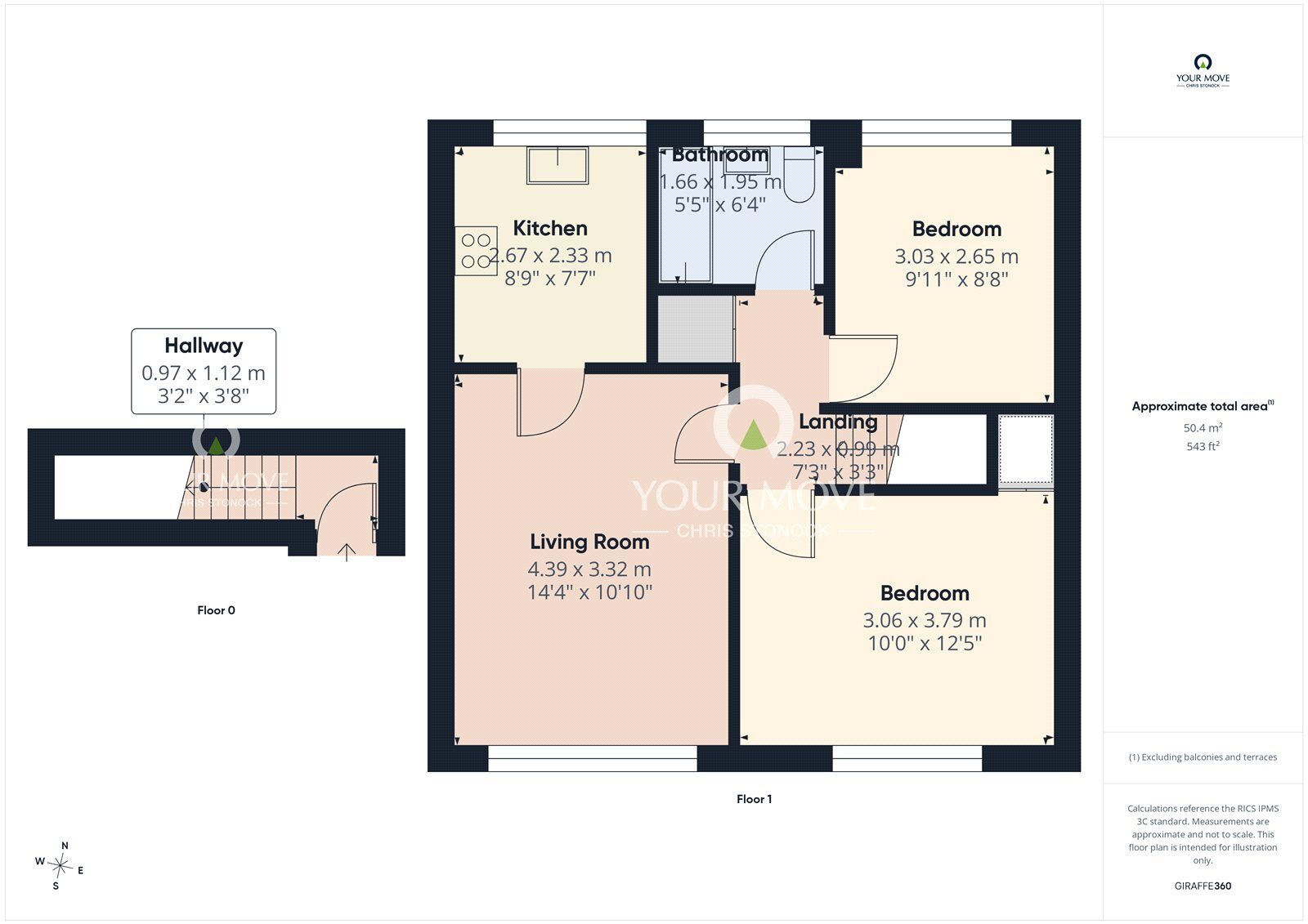 Floorplan of 2 bedroom Flat for sale, Helston Court, Newcastle upon Tyne, Tyne and Wear, NE15