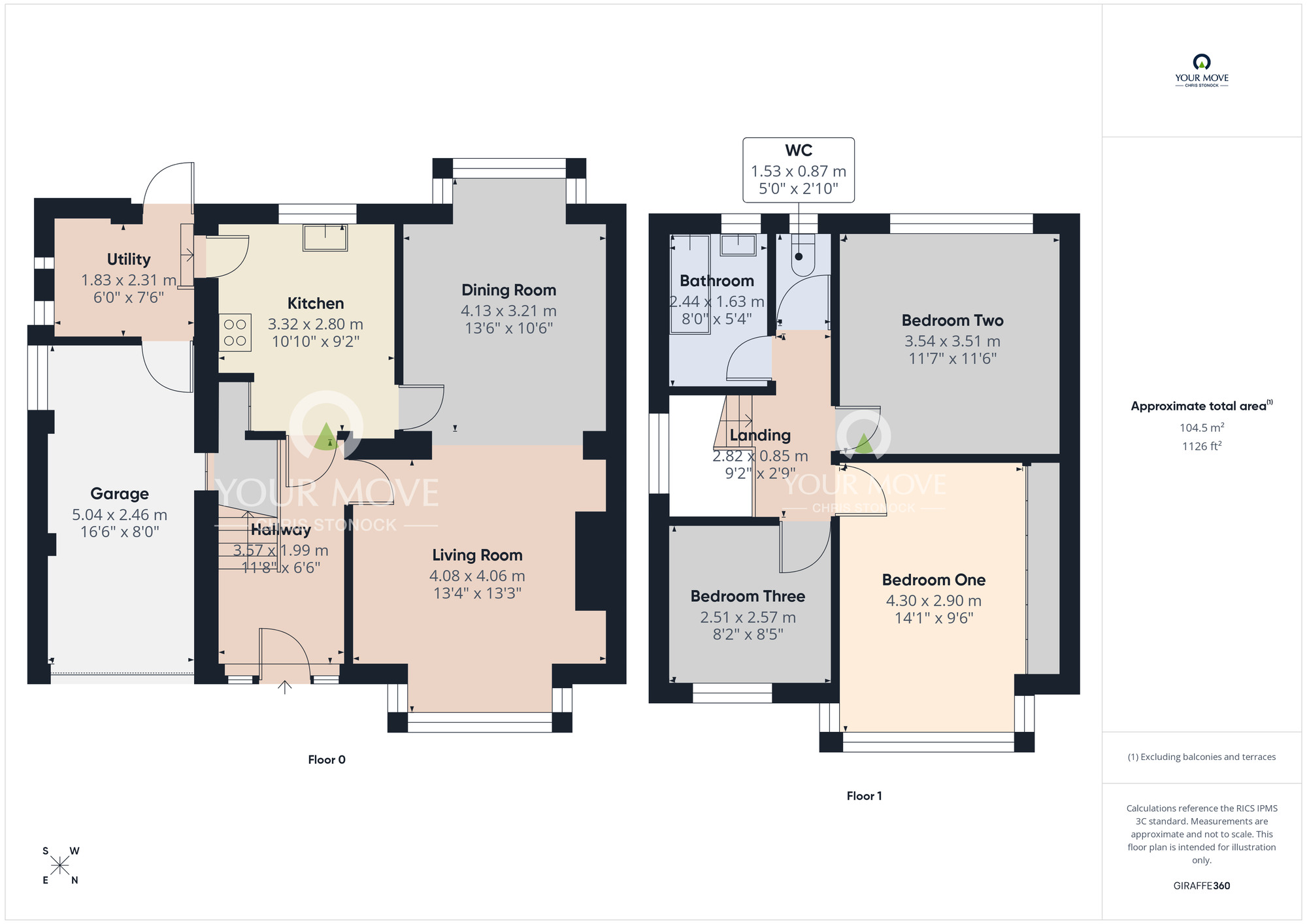 Floorplan of 3 bedroom Semi Detached House for sale, Chapel House Drive, Newcastle upon Tyne, Tyne and Wear, NE5