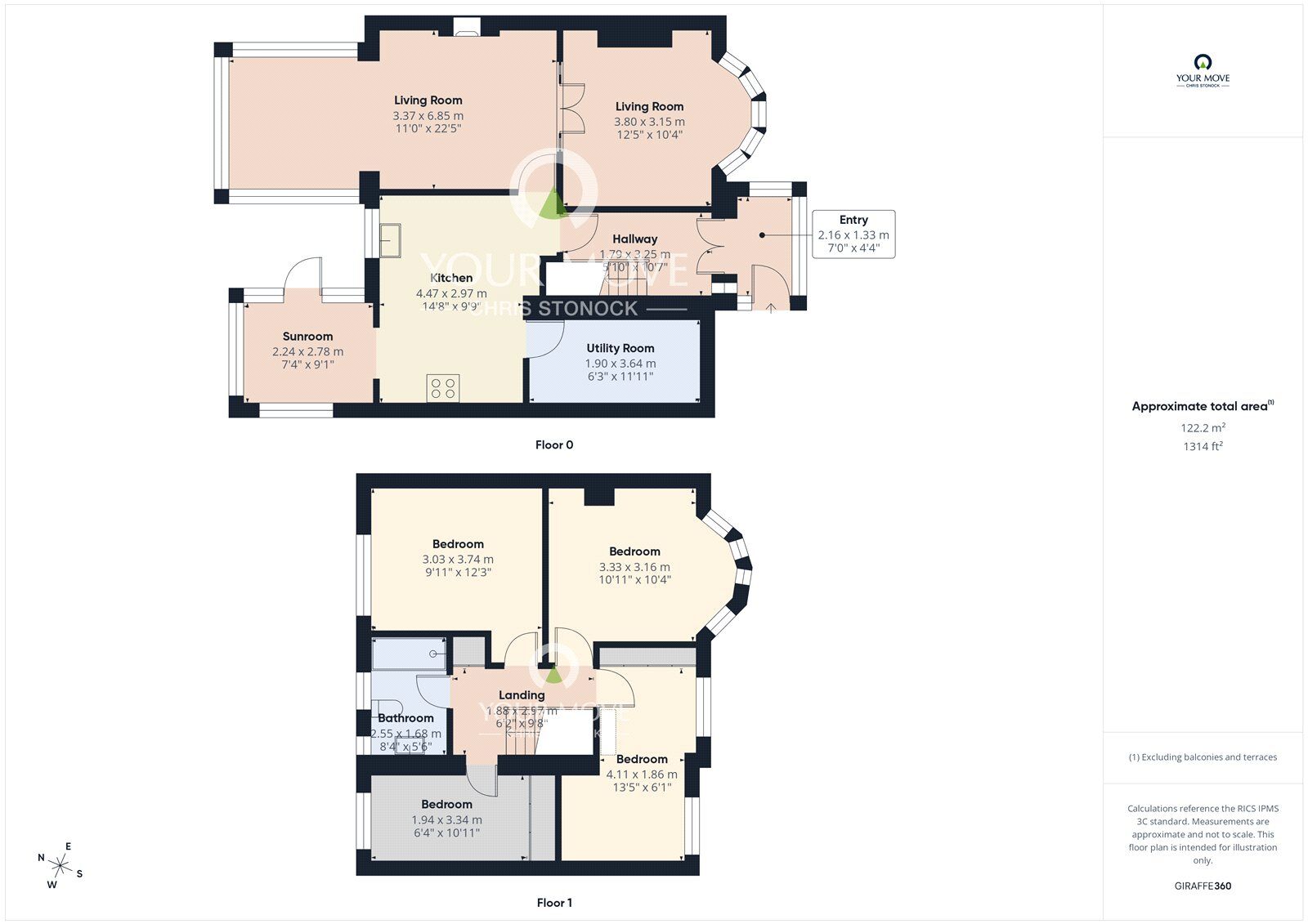 Floorplan of 4 bedroom Semi Detached House for sale, Silver Lonnen, Newcastle upon Tyne, Tyne and Wear, NE5