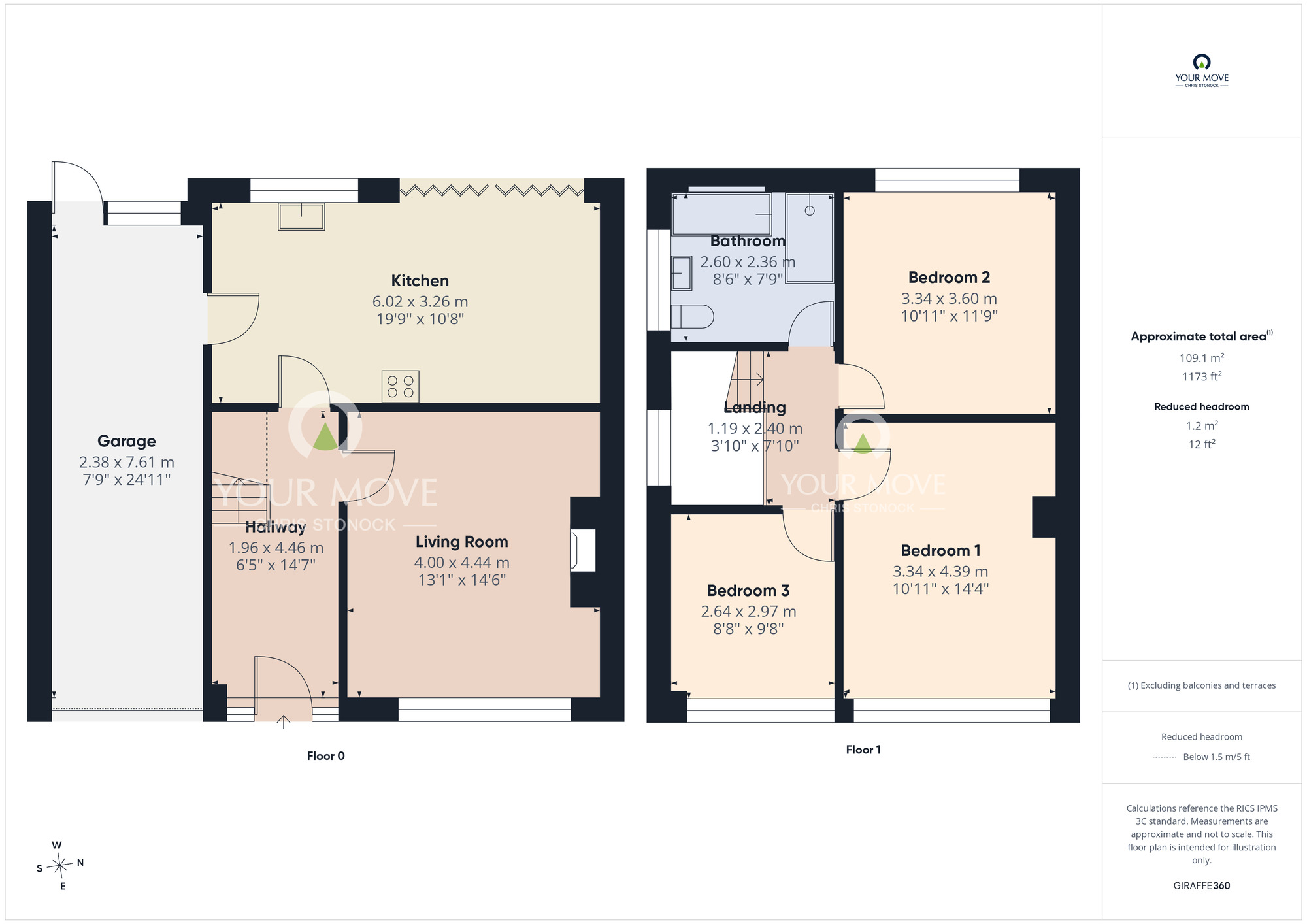 Floorplan of 3 bedroom Semi Detached House for sale, Aisgill Drive, Newcastle upon Tyne, Tyne and Wear, NE5