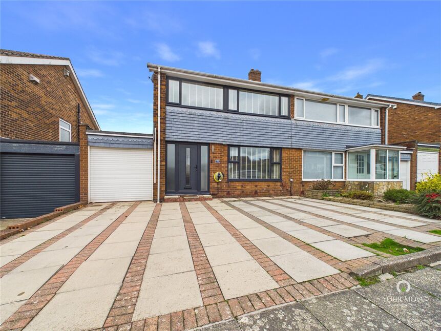 Main image of 3 bedroom Semi Detached House for sale, Aisgill Drive, Newcastle upon Tyne, Tyne and Wear, NE5