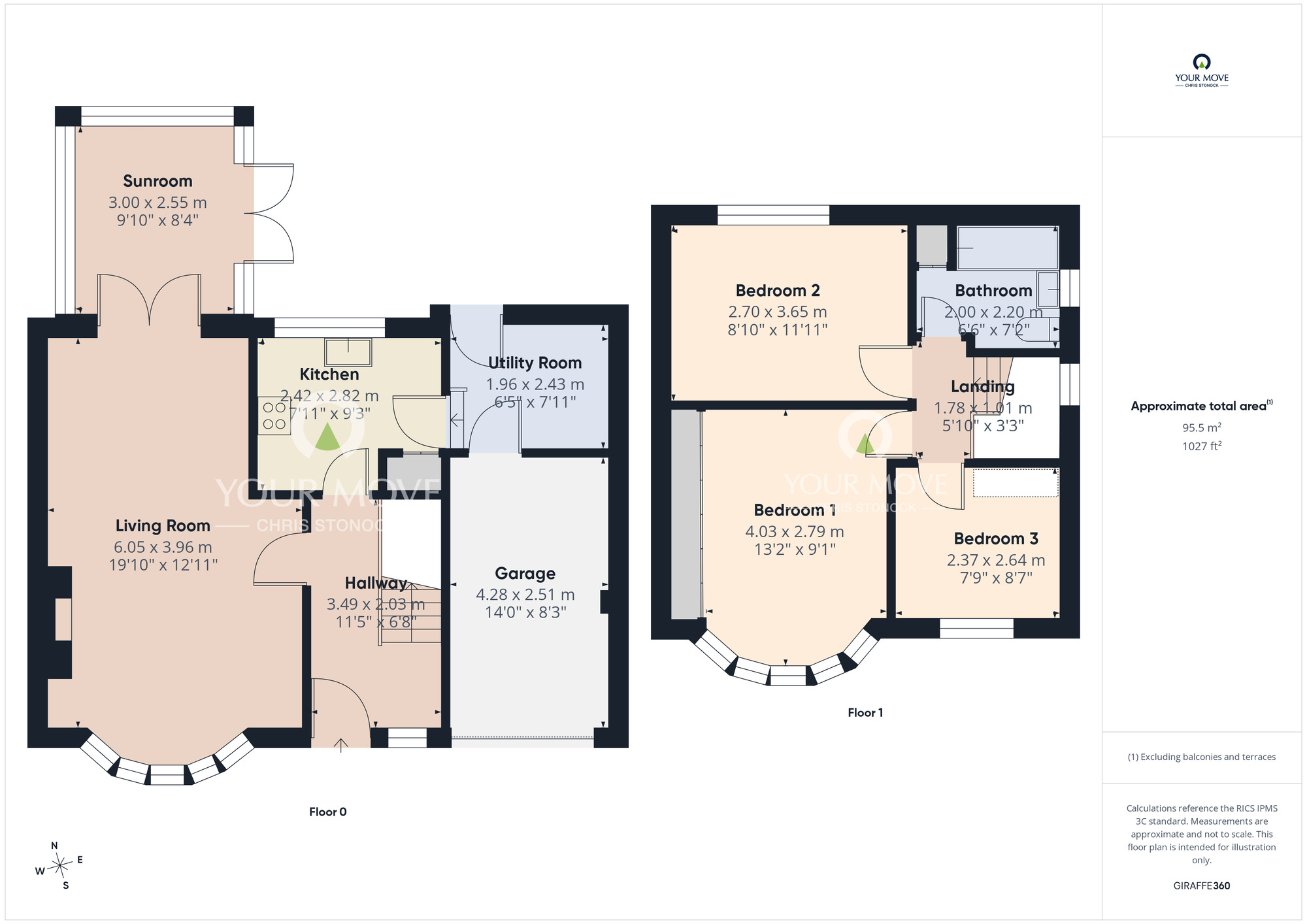 Floorplan of 3 bedroom Semi Detached House for sale, Brendale Avenue, Newcastle upon Tyne, Tyne and Wear, NE5