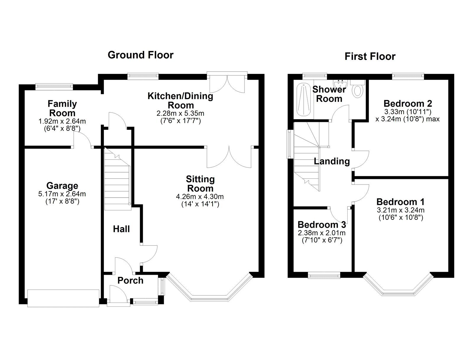 Floorplan of 3 bedroom Semi Detached House for sale, Chatsworth Gardens, Westerhope, Tyne and Wear, NE5