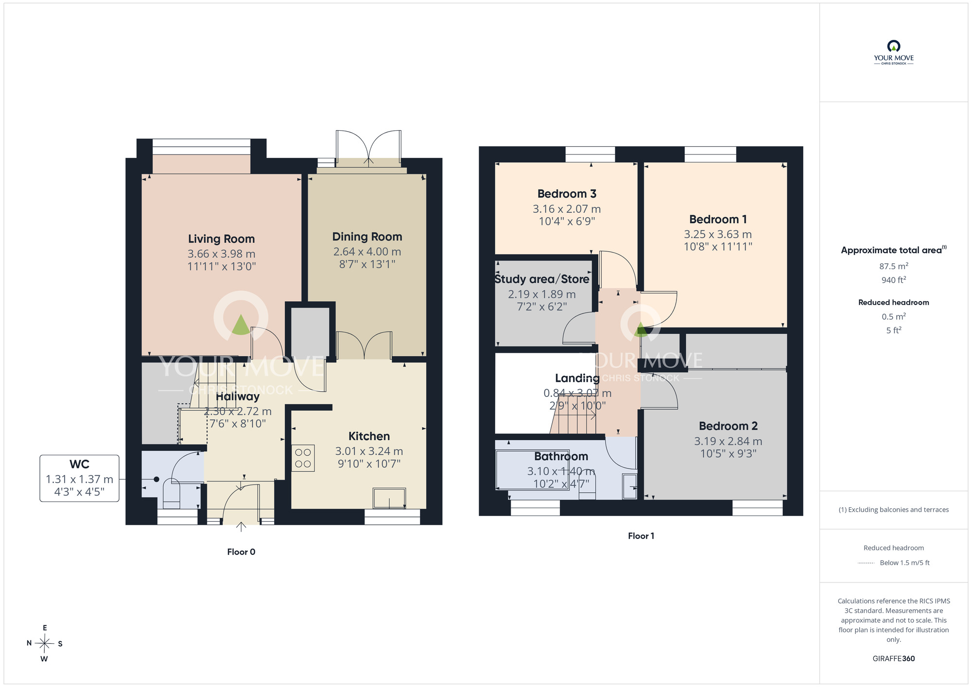 Floorplan of 3 bedroom Mid Terrace House for sale, Longhirst, Newcastle upon Tyne, Tyne and Wear, NE5