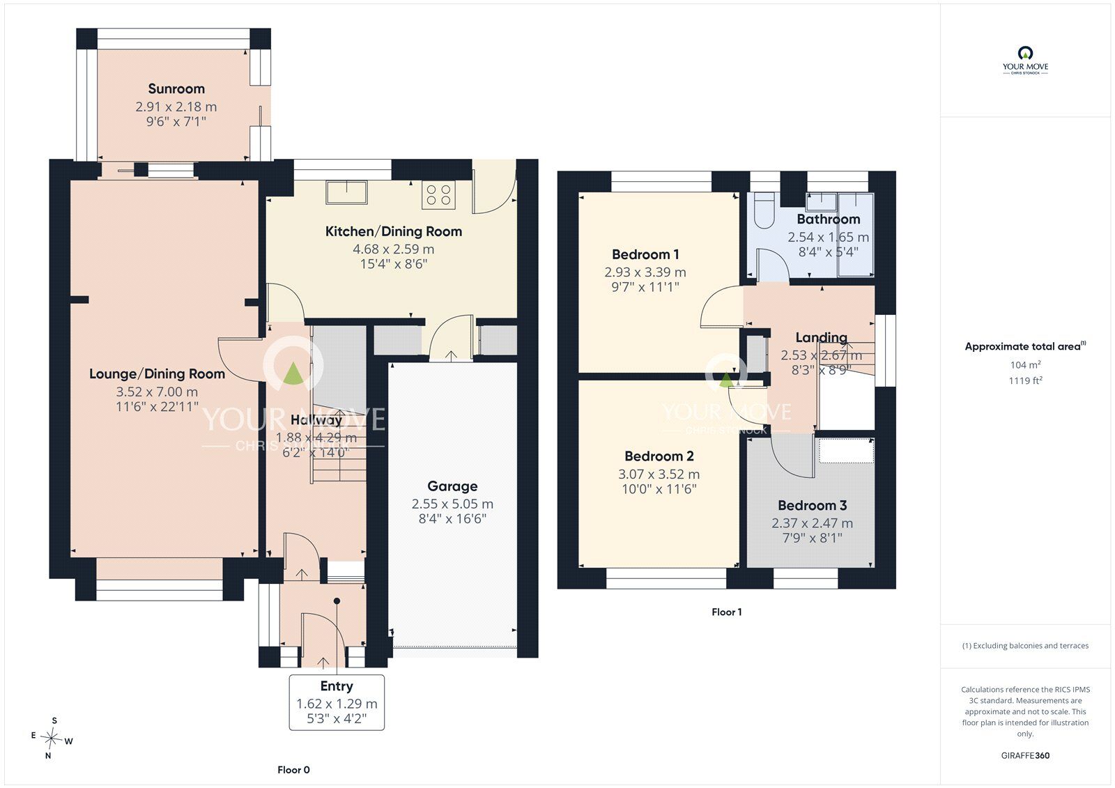 Floorplan of 3 bedroom Semi Detached House for sale, Oakenshaw, Newcastle upon Tyne, Tyne and Wear, NE15