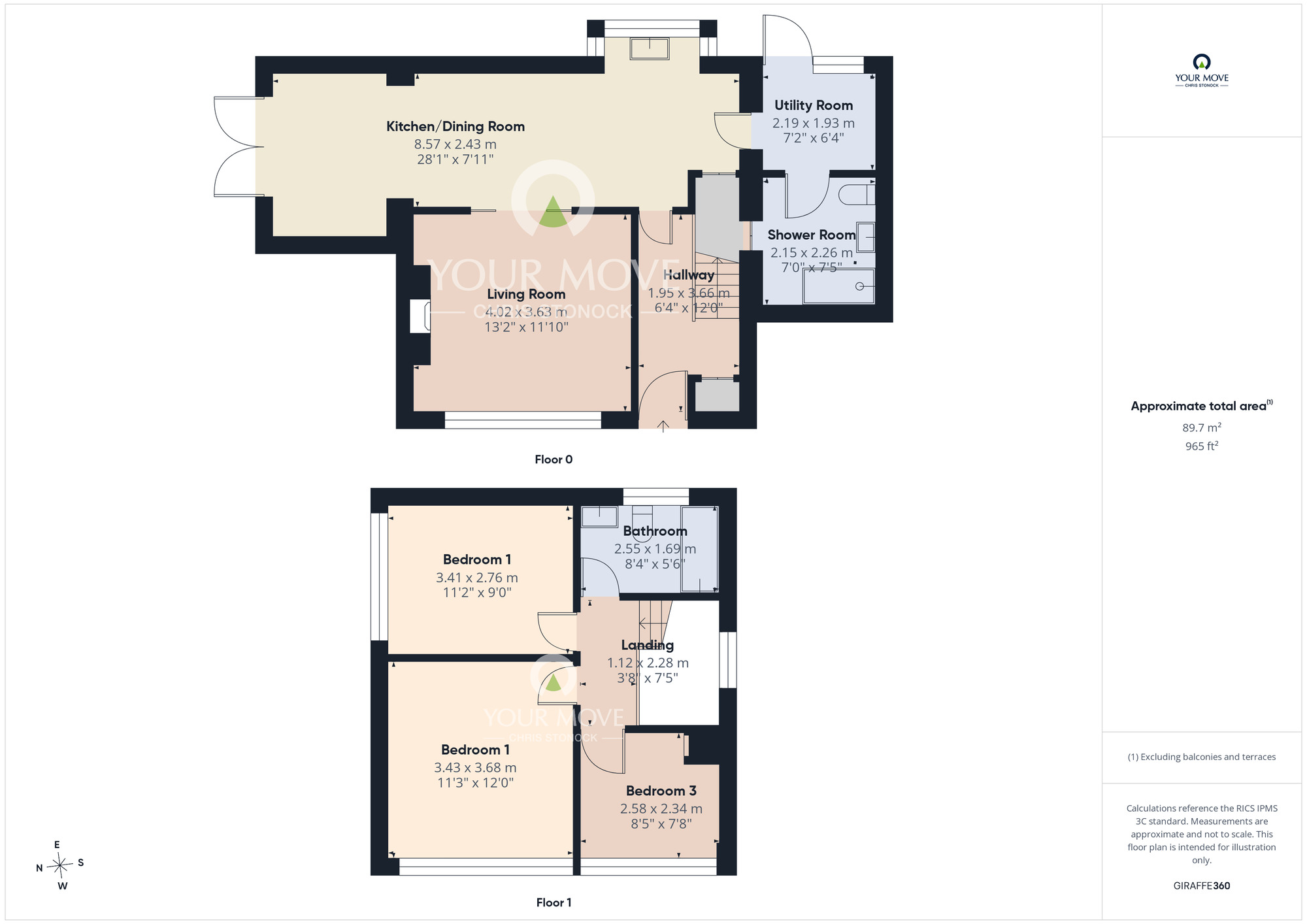 Floorplan of 3 bedroom Semi Detached House for sale, Chapel House Drive, Newcastle upon Tyne, Tyne and Wear, NE5