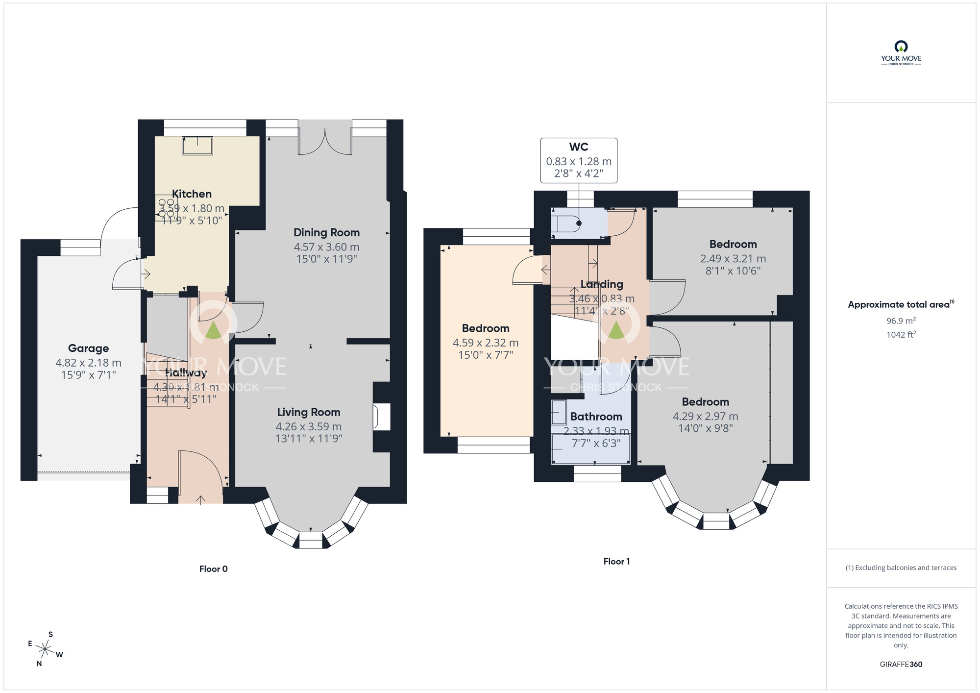 Floorplan of 3 bedroom Semi Detached House for sale, Hayleazes Road, Newcastle upon Tyne, Tyne and Wear, NE15