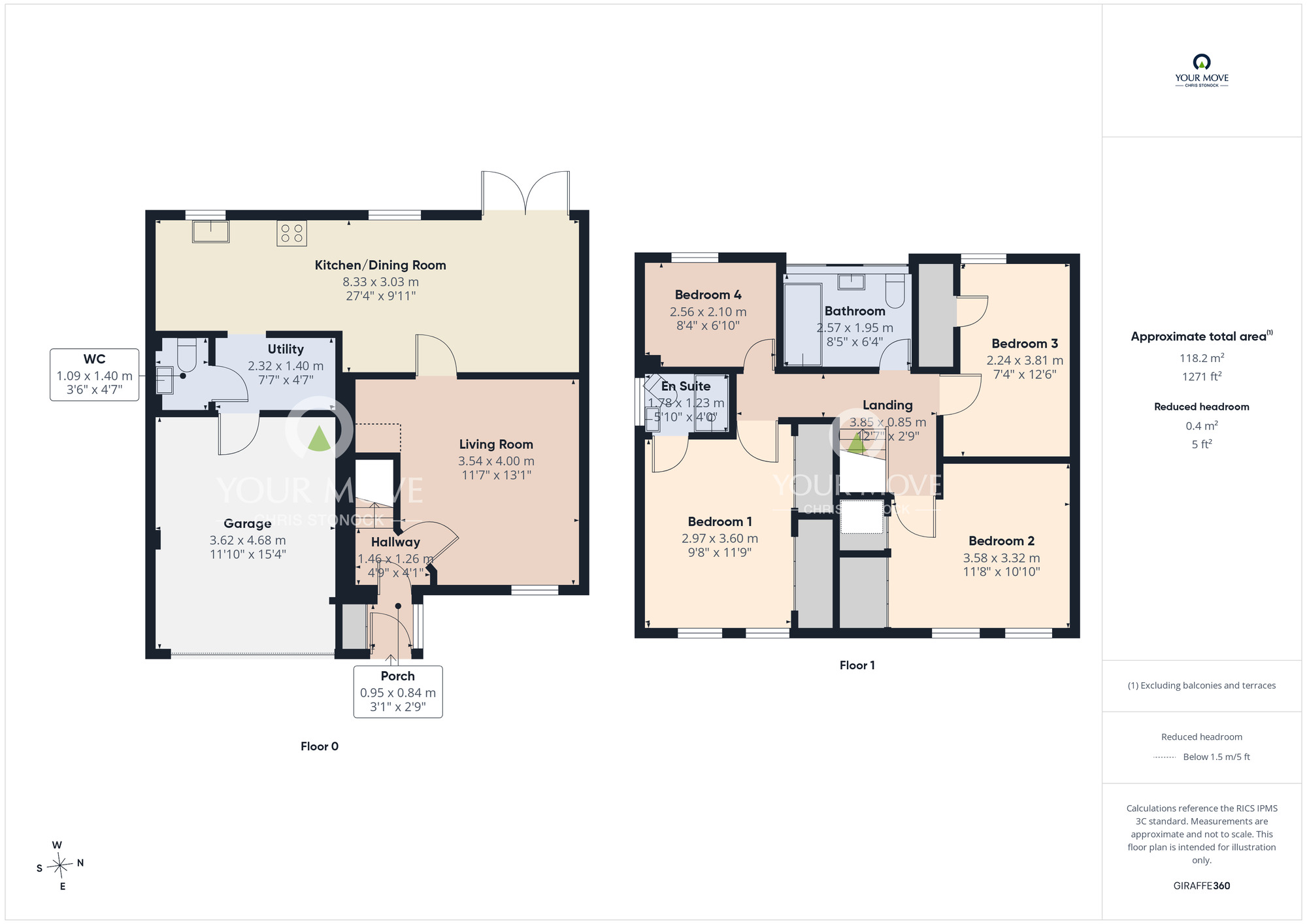Floorplan of 4 bedroom Semi Detached House for sale, Nedderton Close, Newcastle upon Tyne, Tyne and Wear, NE5