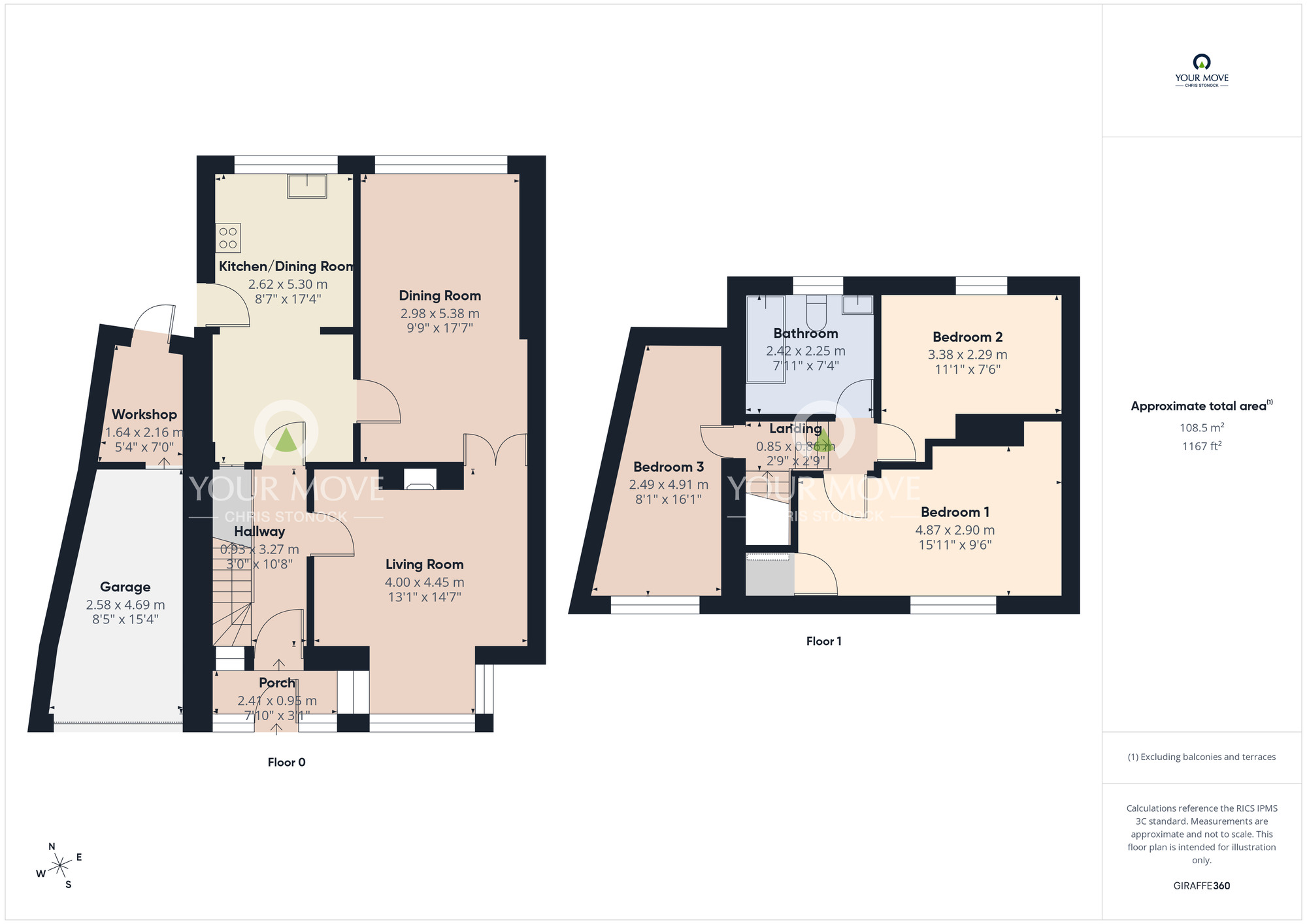 Floorplan of 3 bedroom Semi Detached House for sale, Turret Road, Newcastle upon Tyne, Tyne and Wear, NE15
